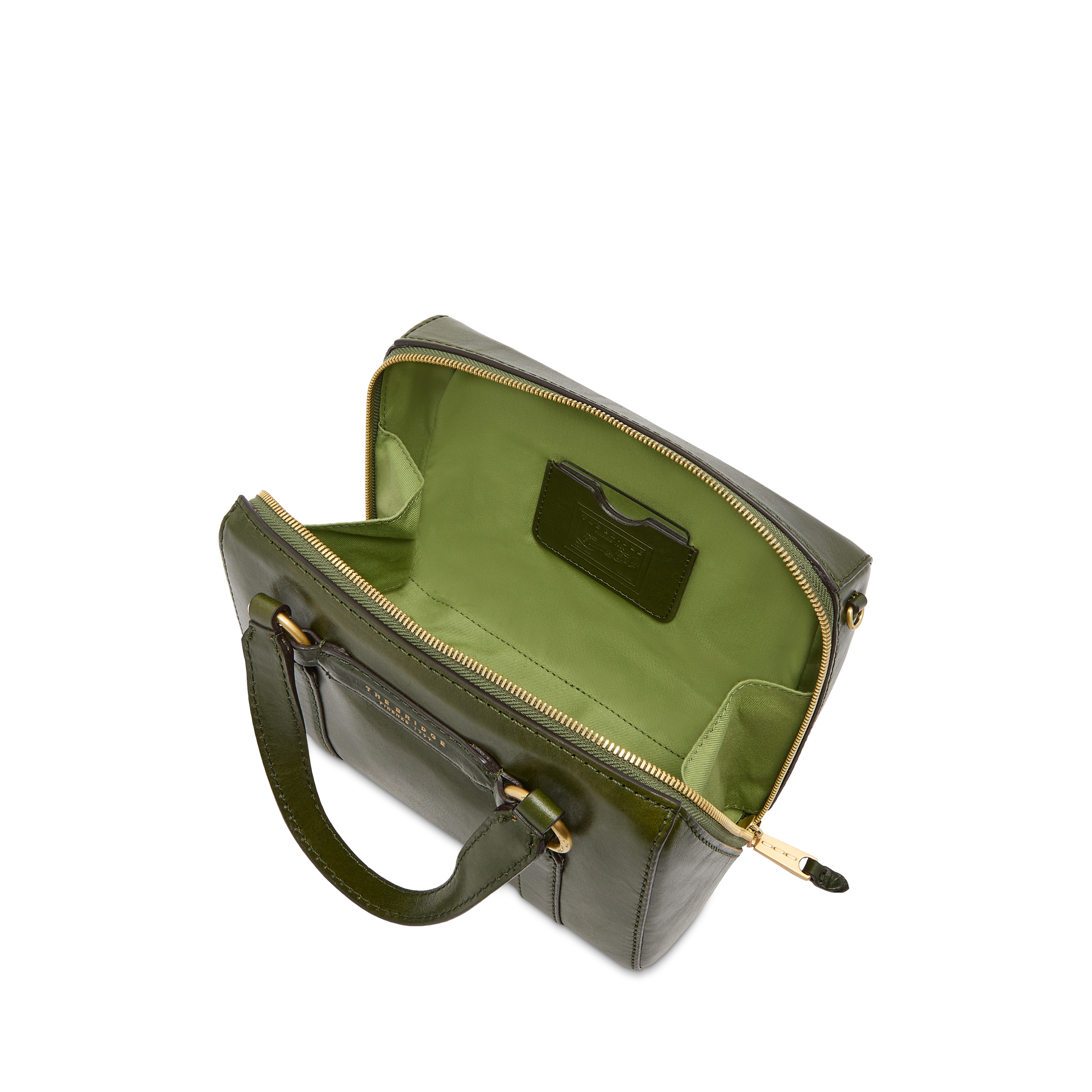 the-bridge-laura-borsa-a-mano-in-pelle-con-tracolla-removibile-maggiorana-oro image 4