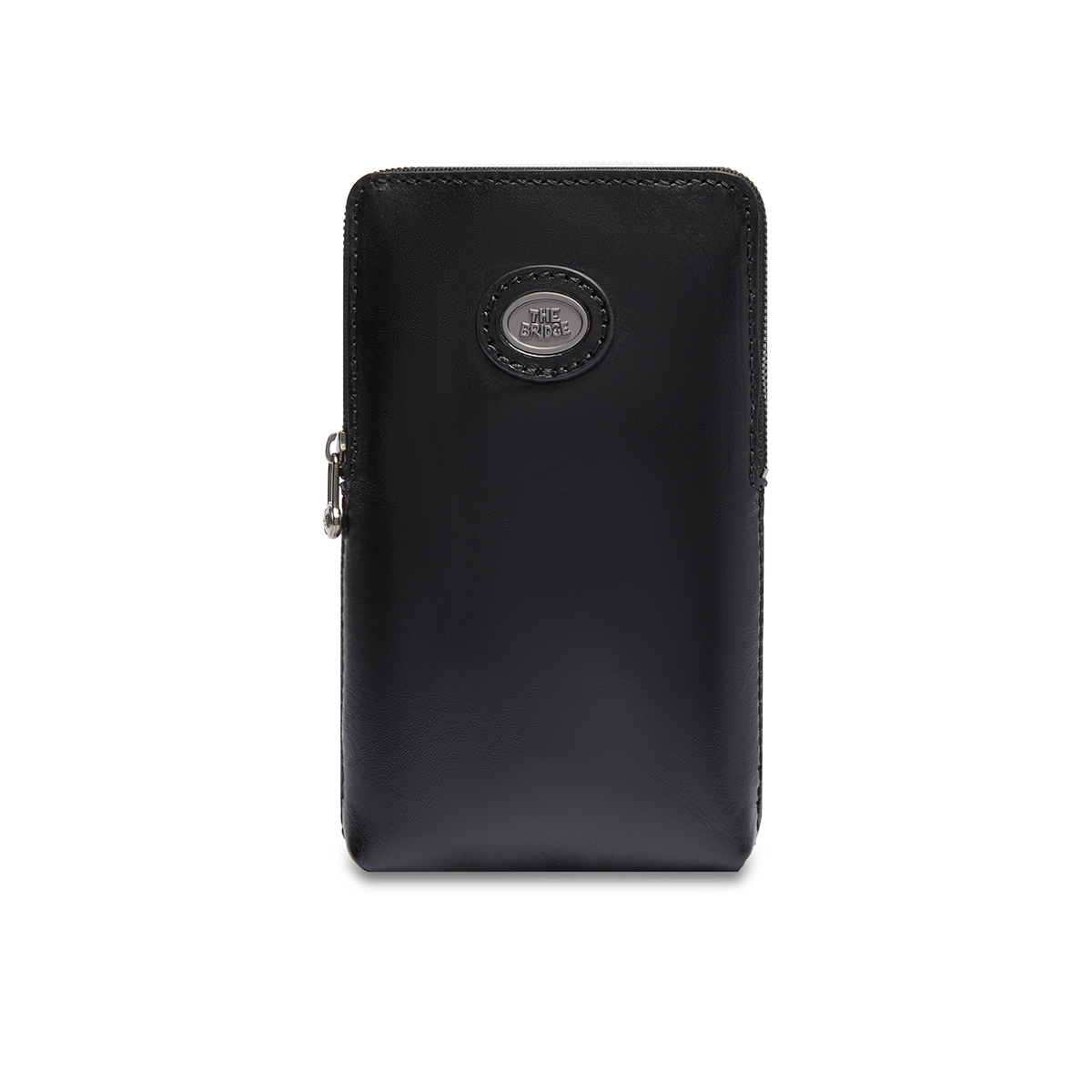 the-bridge-custodia-telefono-in-pelle-bovina-nero-rutenio-unisex image 1