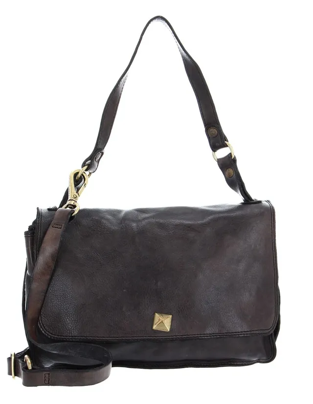 campomaggi-agnese-borsa-a-tracolla-in-pelle-grigio-antracite-premium image 1