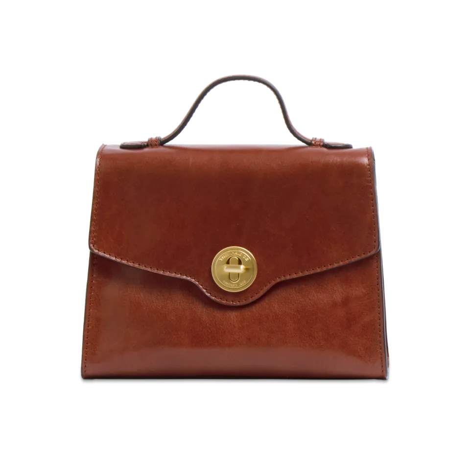 the-bridge-irene-borsa-in-pelle-donna-con-tracolla-removibile-marrone-oro image 1