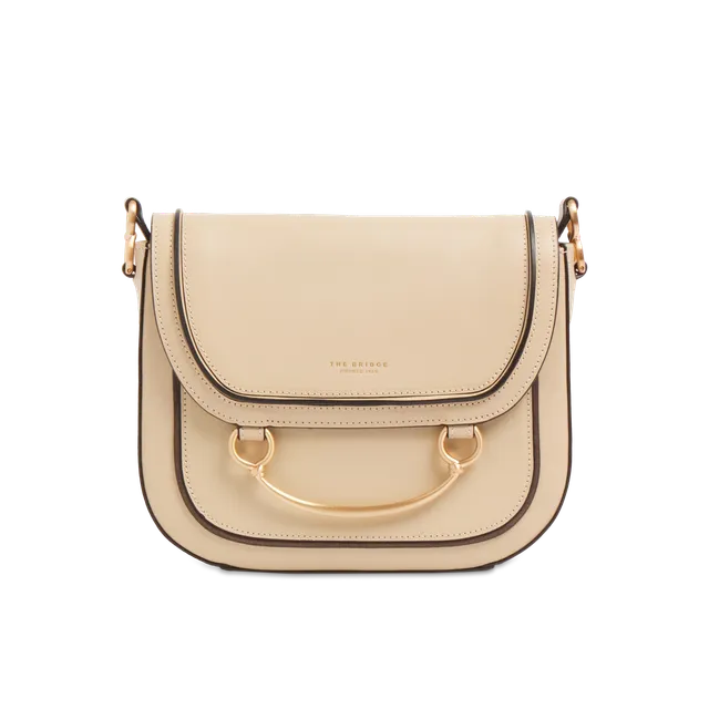 the-bridge-luce-borsa-donna-in-pelle-bovina-con-tracolla-butter-oro image 1