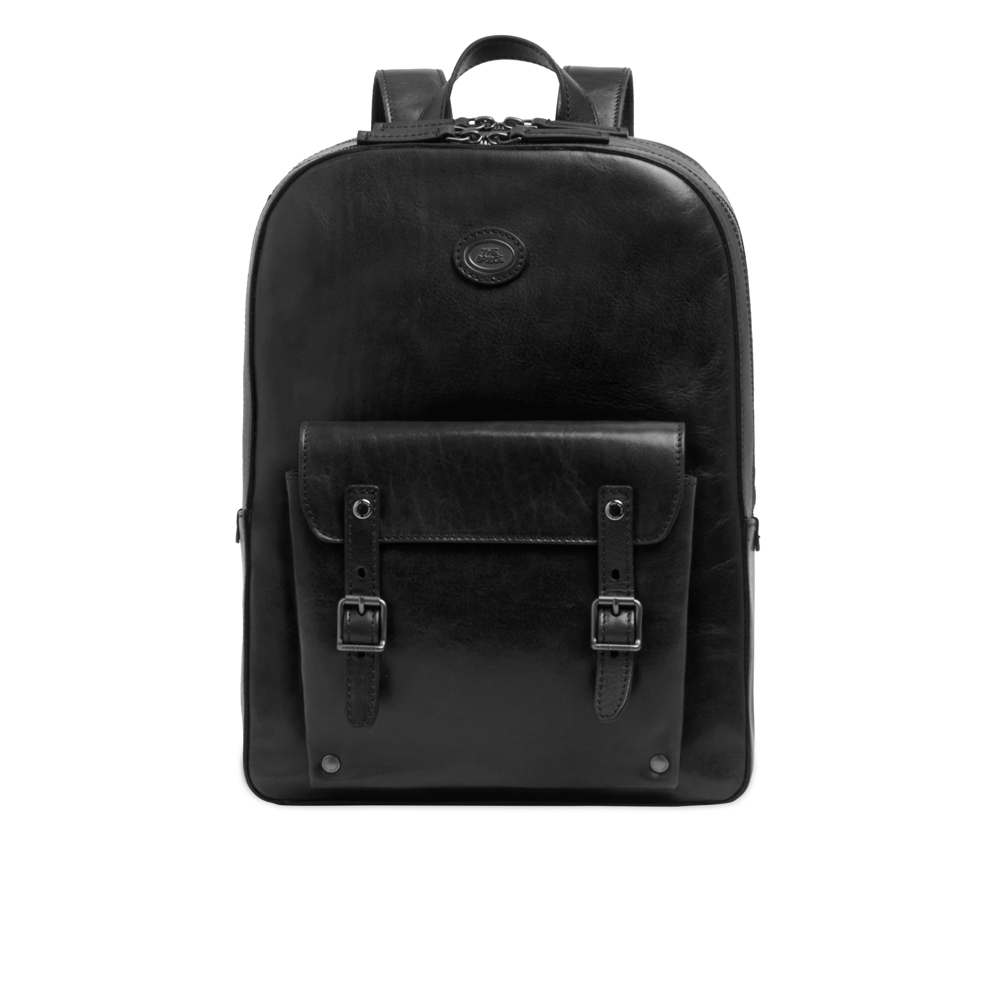 the-bridge-galileo-zaino-uomo-in-pelle-porta-pc-due-zip-nero-rutenio image 1