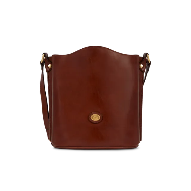 the-bridge-borsa-secchiello-in-pelle-donna-marrone-oro image 1