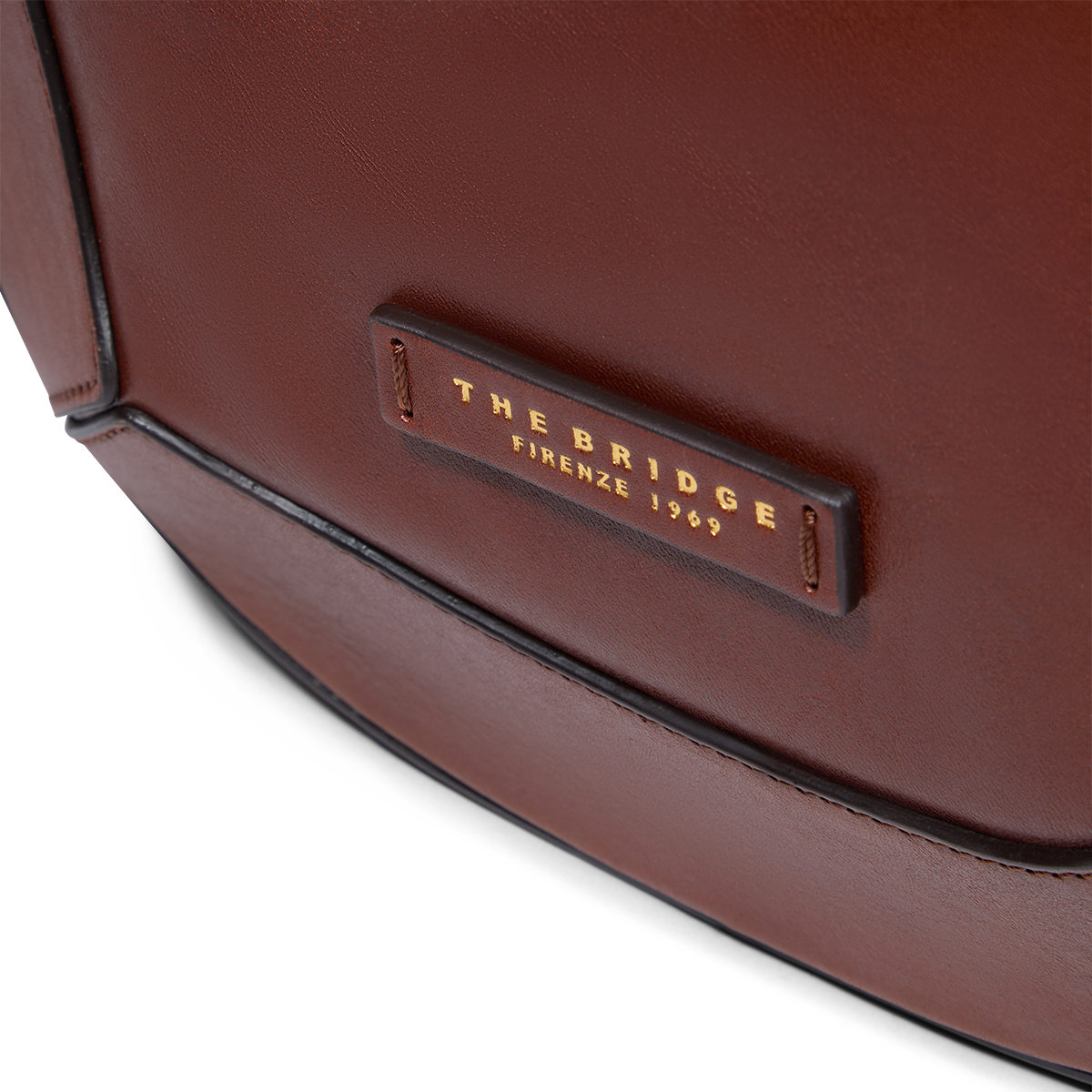 the-bridge-fedora-borsa-a-tracolla-piccola-in-pelle-marrone-oro image 5