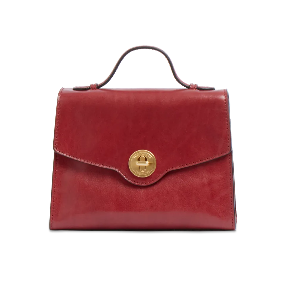 the-bridge-irene-borsa-donna-in-pelle-mattone-con-tracolla-removibile image 1