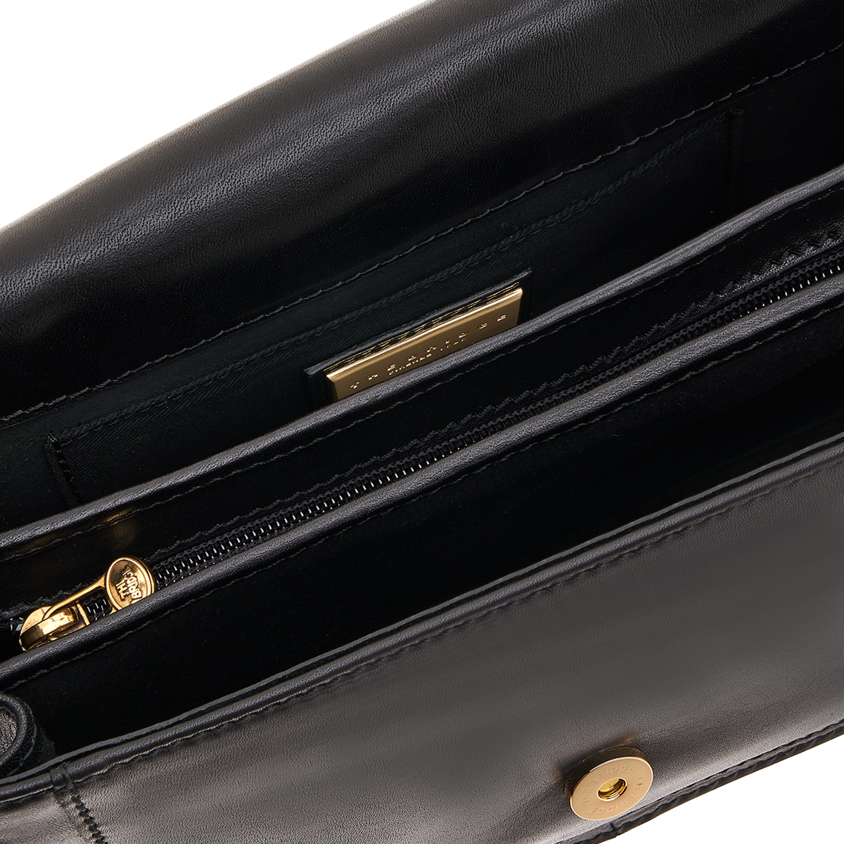 the-bridge-story-borsa-in-pelle-a-tracolla-a-scomparti-nero-oro image 2
