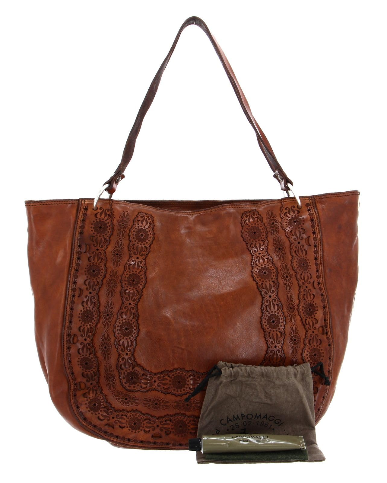 campomaggi-borsa-shopper-in-pelle-40-cm-cognac-con-tracolla image 2