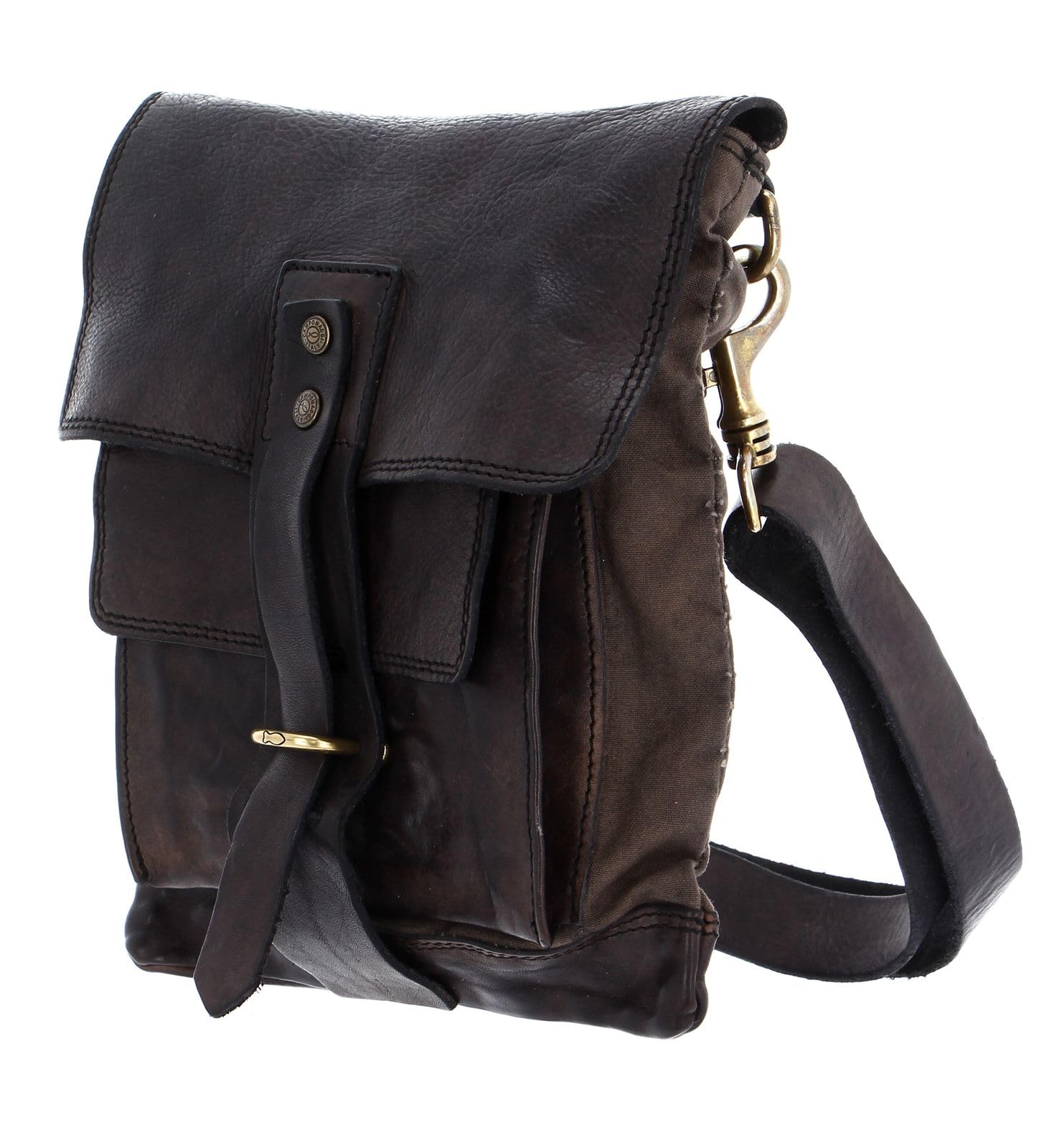 campomaggi-agnese-borsa-a-tracolla-crossbody-verde-militare-grigio-marrone-scuro image 3