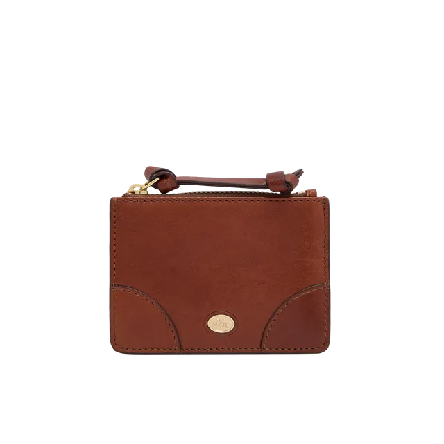 the-bridge-story-donna-portacarte-in-pelle-marrone-oro image 1