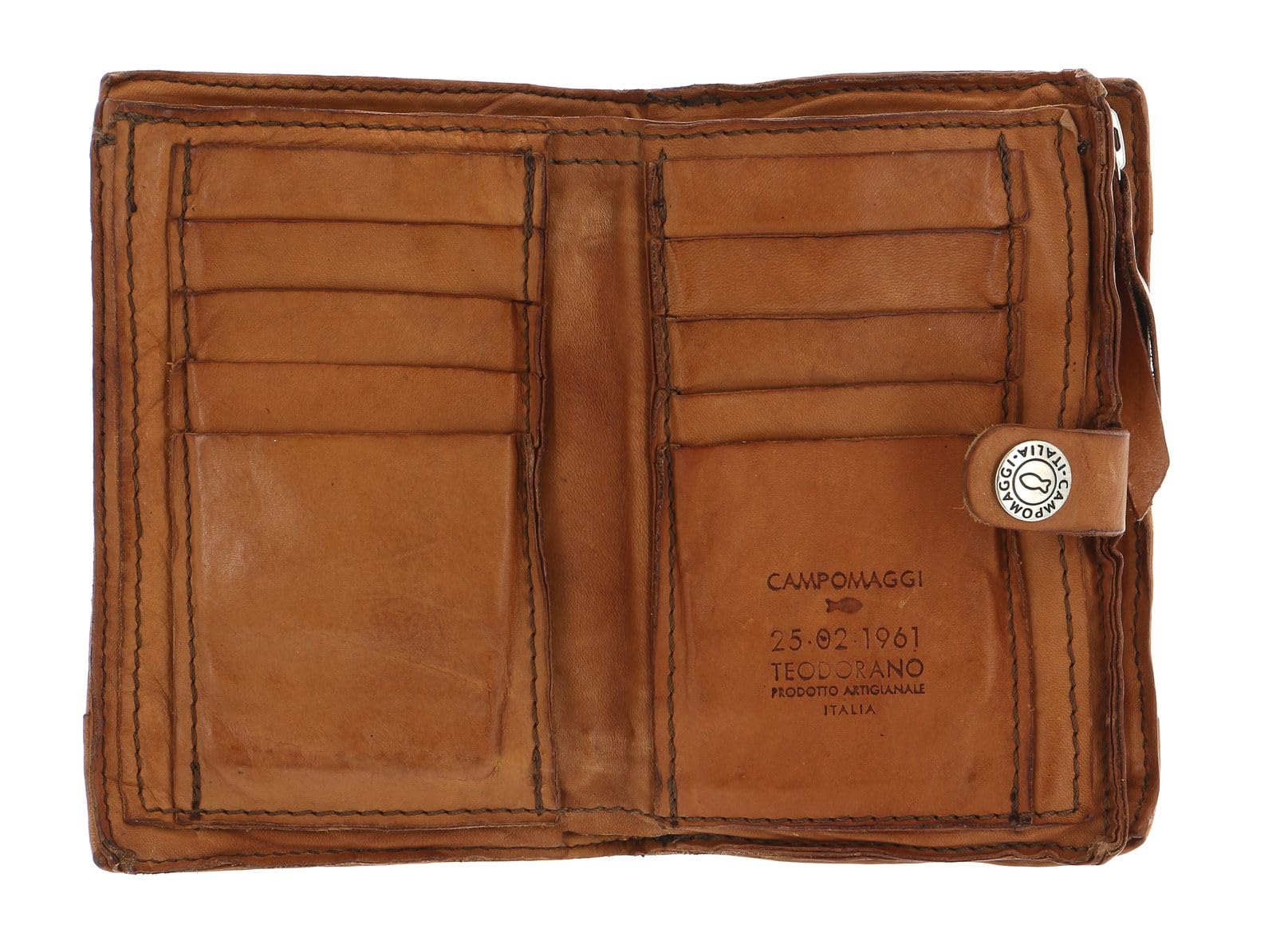 campomaggi-wallet-portafoglio-pelle-cammello-16x10x3-cm image 2