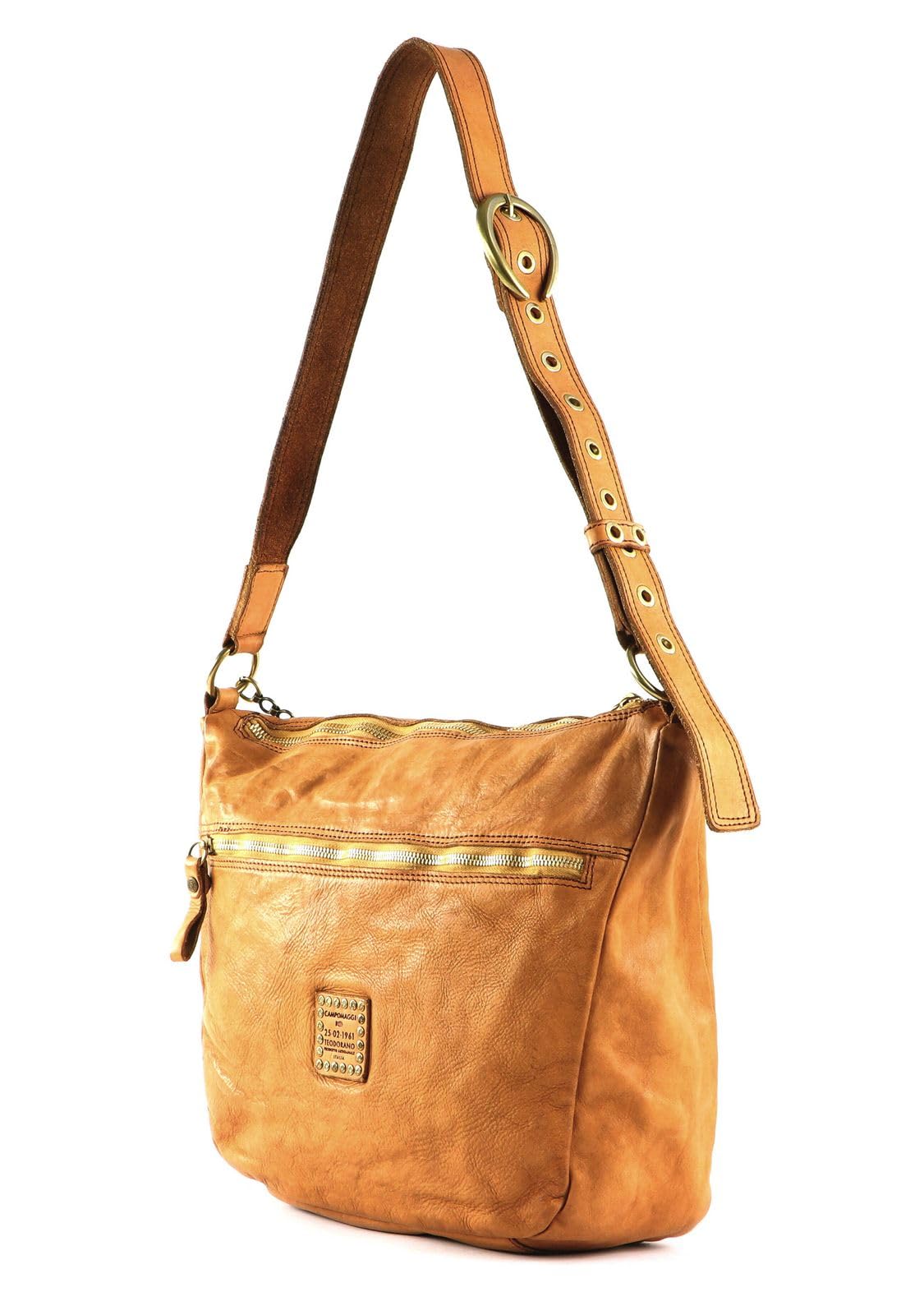 campomaggi-agnese-borsa-a-tracolla-in-pelle-cammello-marrone-chiaro image 5