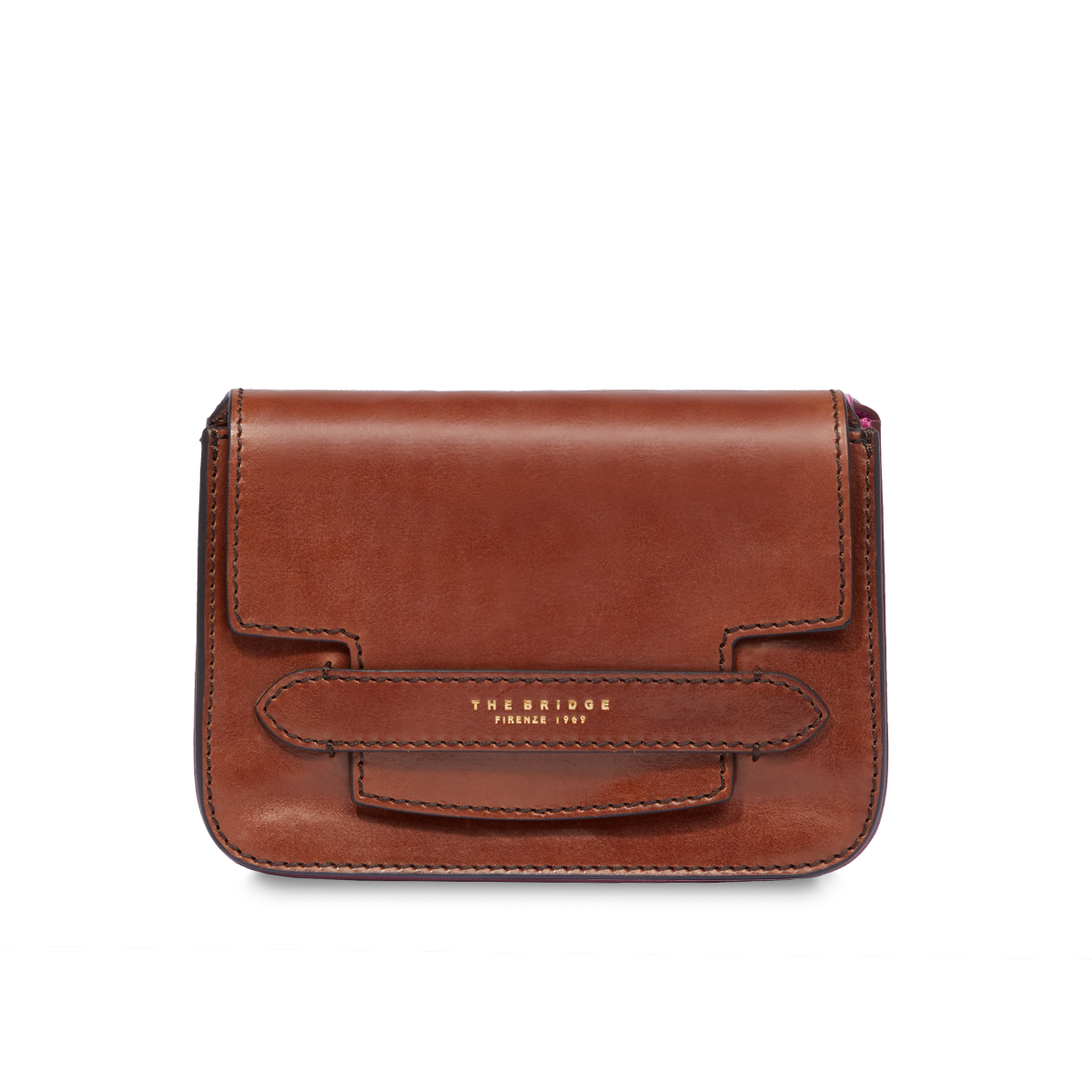 the-bridge-borsa-a-tracolla-in-pelle-marrone-strutturata-capiente image 1