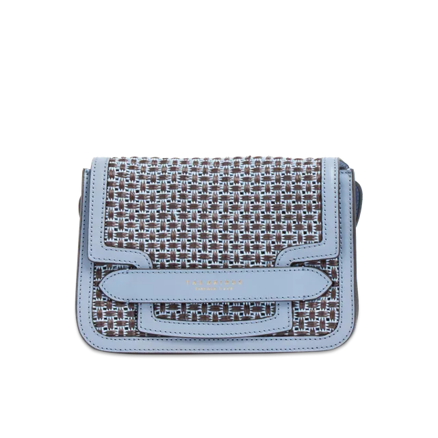 the-bridge-lucrezia-wow-borsa-tracolla-in-rafia-e-cotone-con-finiture-in-pelle image 1
