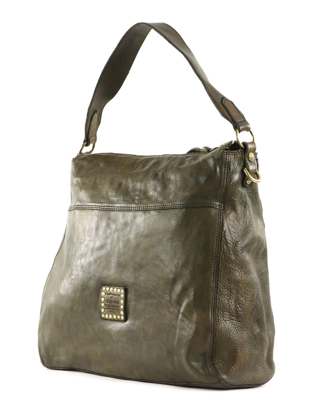 campomaggi-agnese-borsa-a-tracolla-in-pelle-verde-militare-oliva-2 image 5