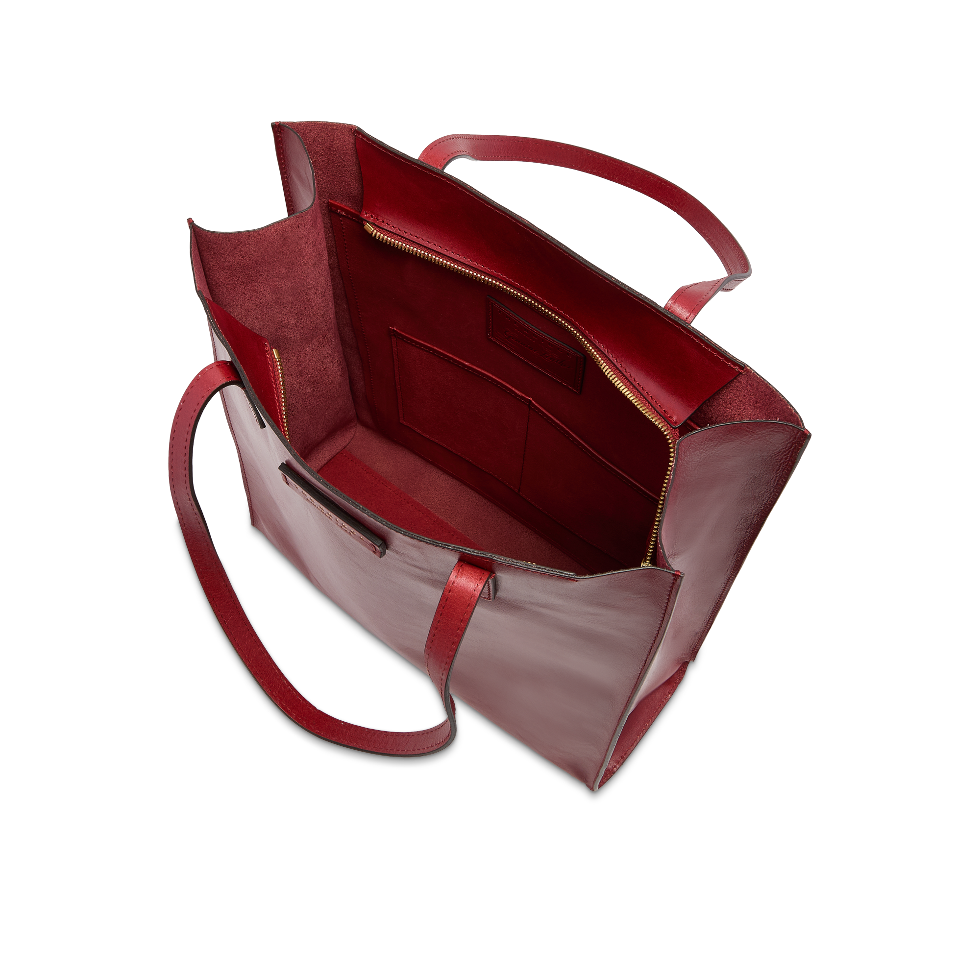 the-bridge-cuore-borsa-shopper-in-pelle-donna-mattone-con-oro image 4