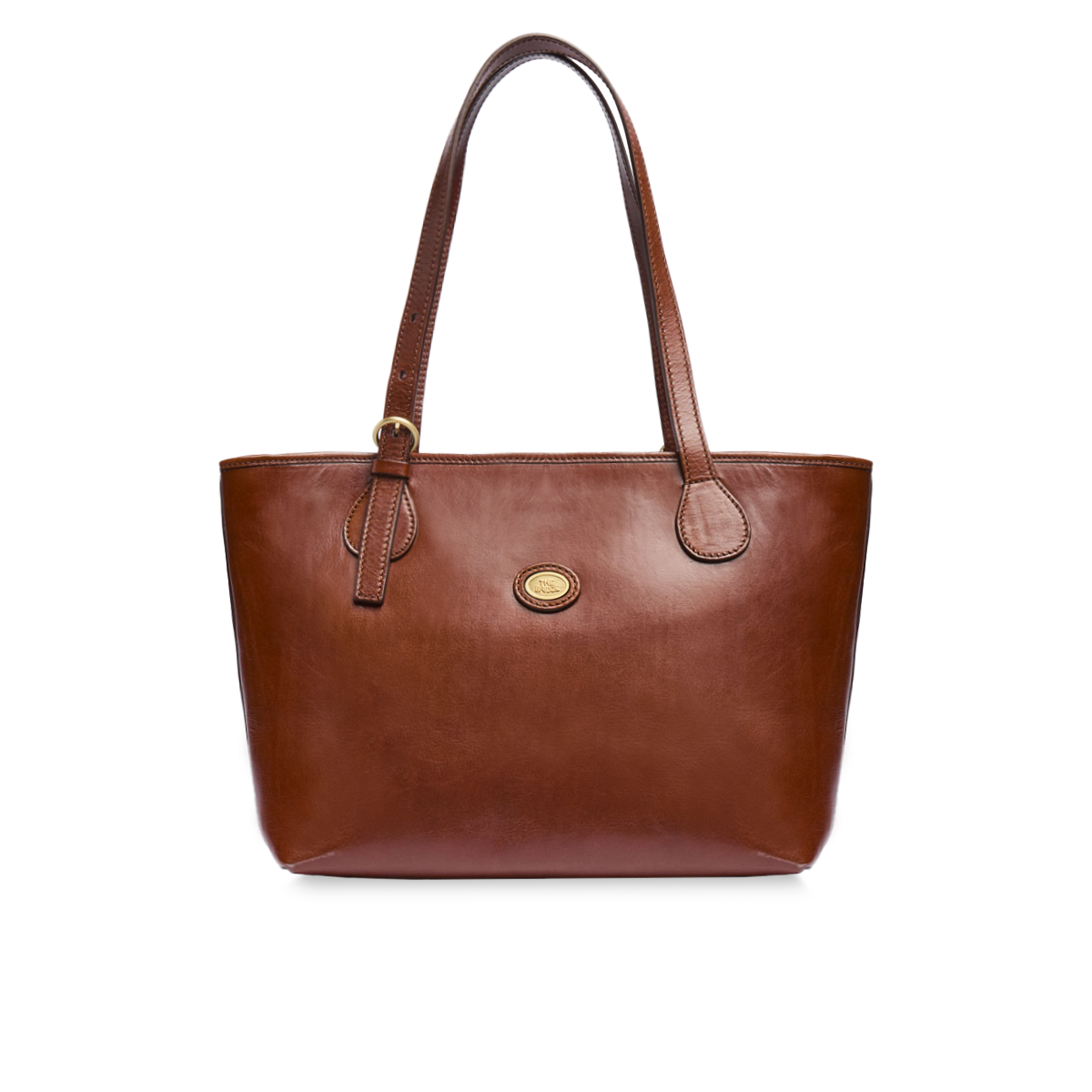 the-bridge-story-donna-borsa-shopper-in-pelle-marrone-chiusa-con-zip image 1