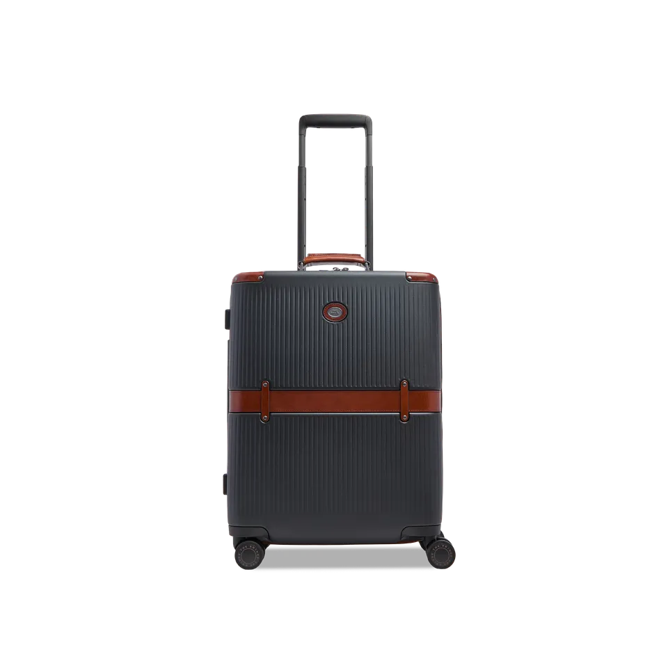 the-bridge-story-viaggio-trunks-trolley-cabin-in-pelle-e-policarbonato-nero image 1