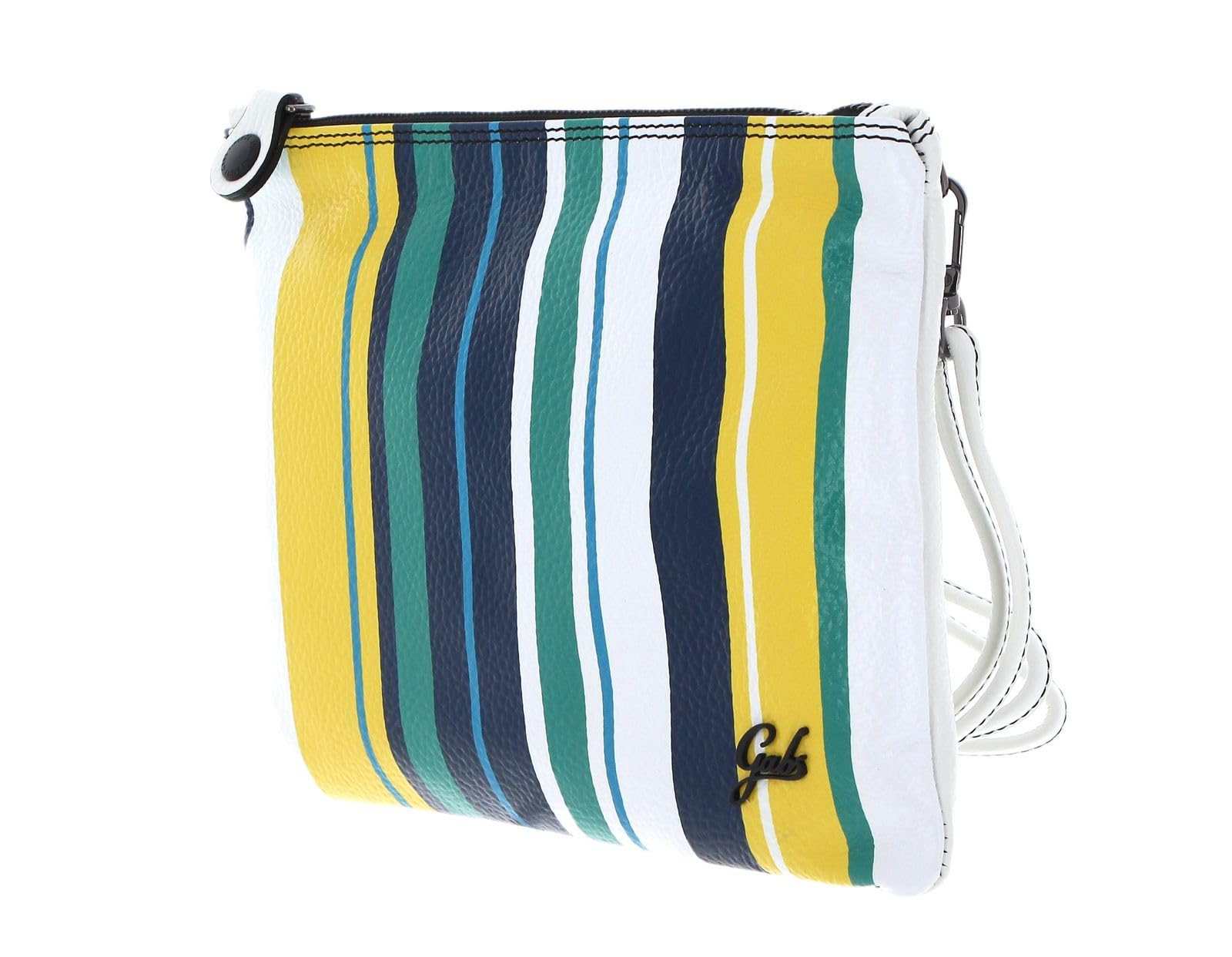gabs-beyonce-pochette-m-multirighe-ruga-bicolor-black-toni-freddi-bianco-ottico- image 2