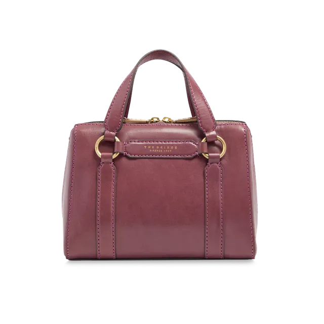the-bridge-laura-borsa-a-mano-in-pelle-con-tracolla-removibile image 1