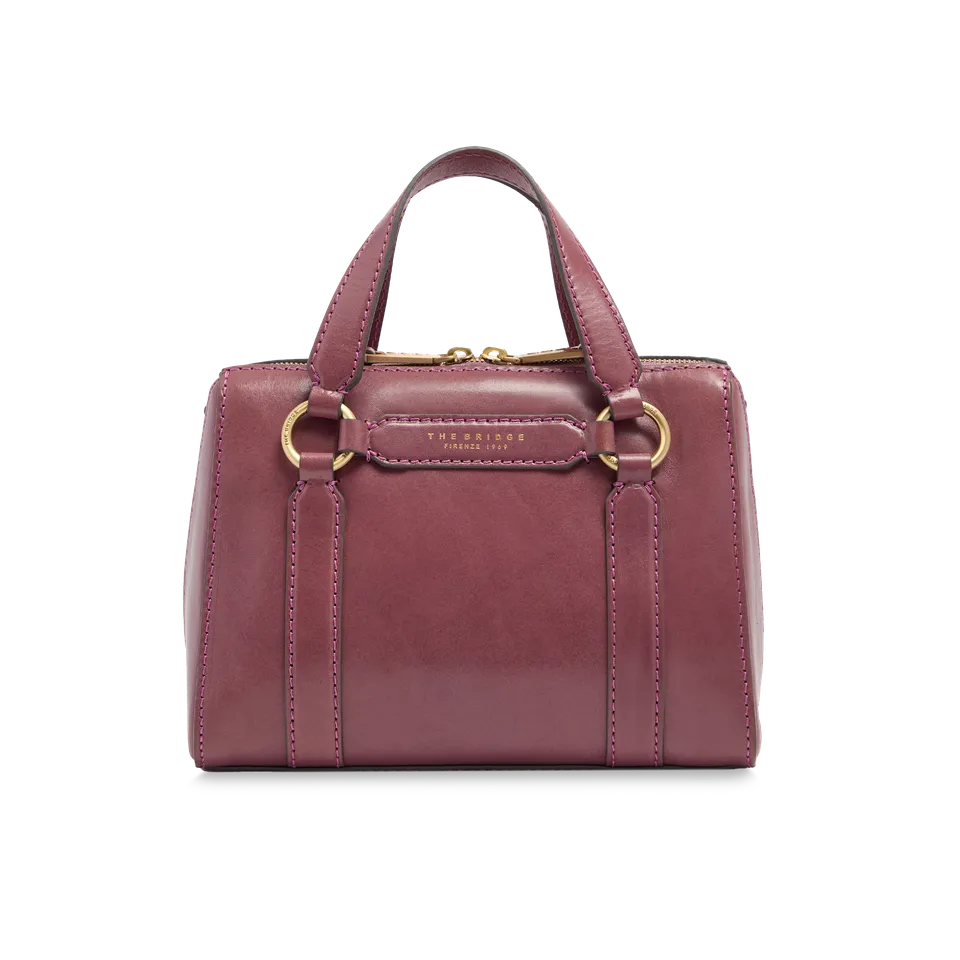the-bridge-laura-borsa-a-mano-in-pelle-con-tracolla-removibile image 1