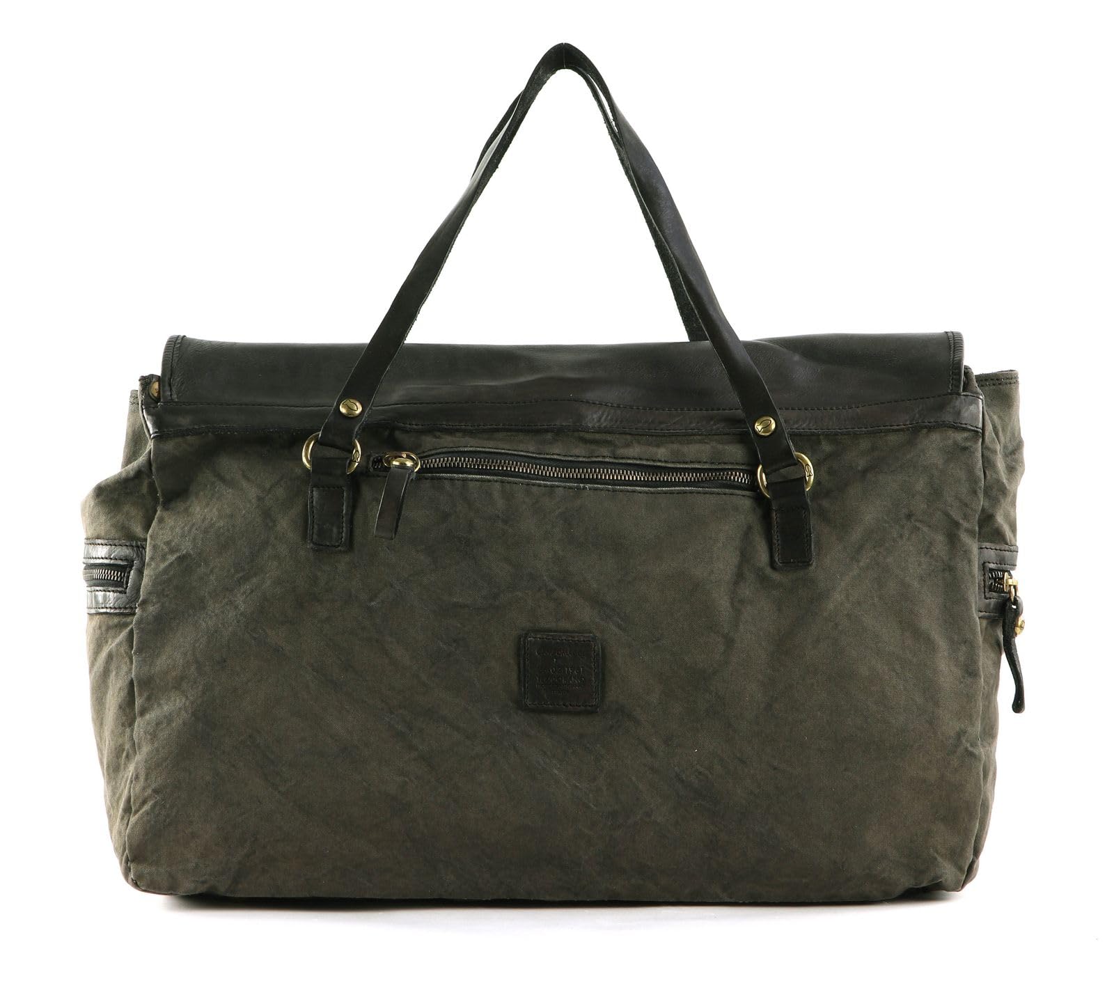 campomaggi-mercurio-weekender-verde-militare-grigio image 4