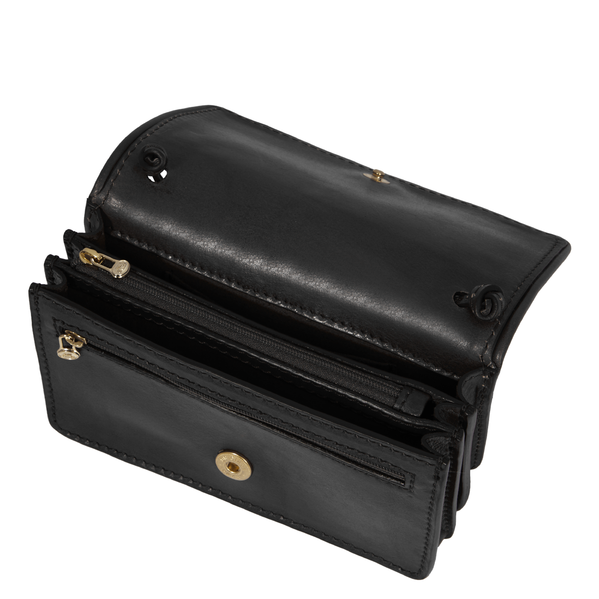 the-bridge-borsa-tracolla-mini-donna-in-pelle-nero-oro image 4