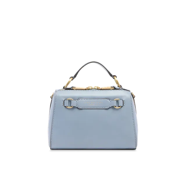 the-bridge-laura-borsa-a-mano-in-pelle-con-tracolla-removibile-azzurro image 1