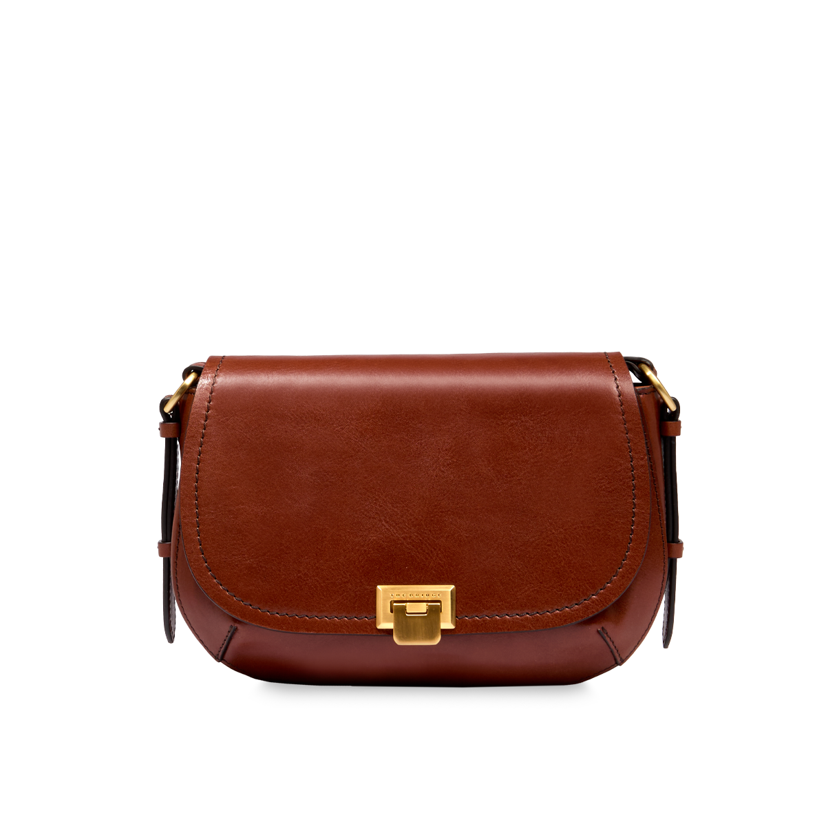 the-bridge-federica-borsa-tracolla-in-pelle-marrone-oro image 1