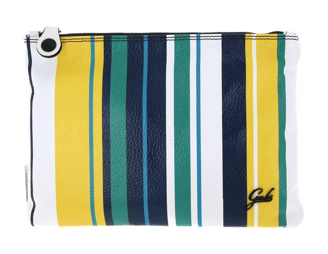 gabs-beyonce-pochette-m-multirighe-ruga-bicolor-black-toni-freddi-bianco-ottico- image 1