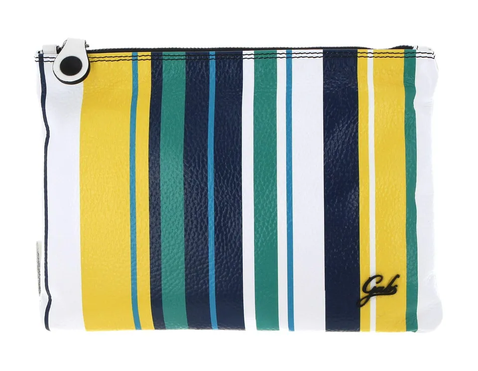 gabs-beyonce-pochette-m-multirighe-ruga-bicolor-black-toni-freddi-bianco-ottico- image 1