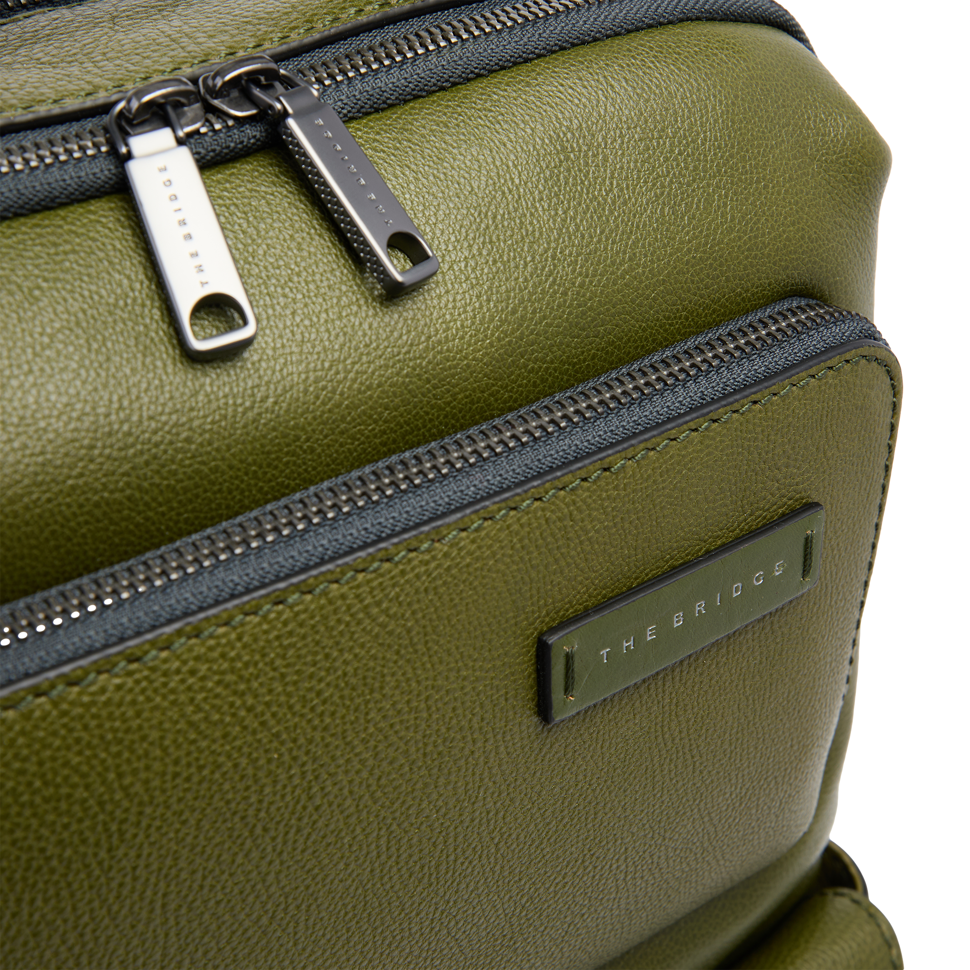 the-bridge-zaino-uomo-in-pelle-con-tasche-frontali-zip image 5