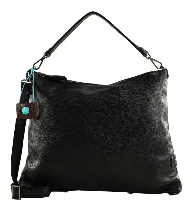 gabs-filippa-borsa-in-pelle-nero-39-x-30-x-12-cm-tracolla-regolabile-made-in-ita image 1