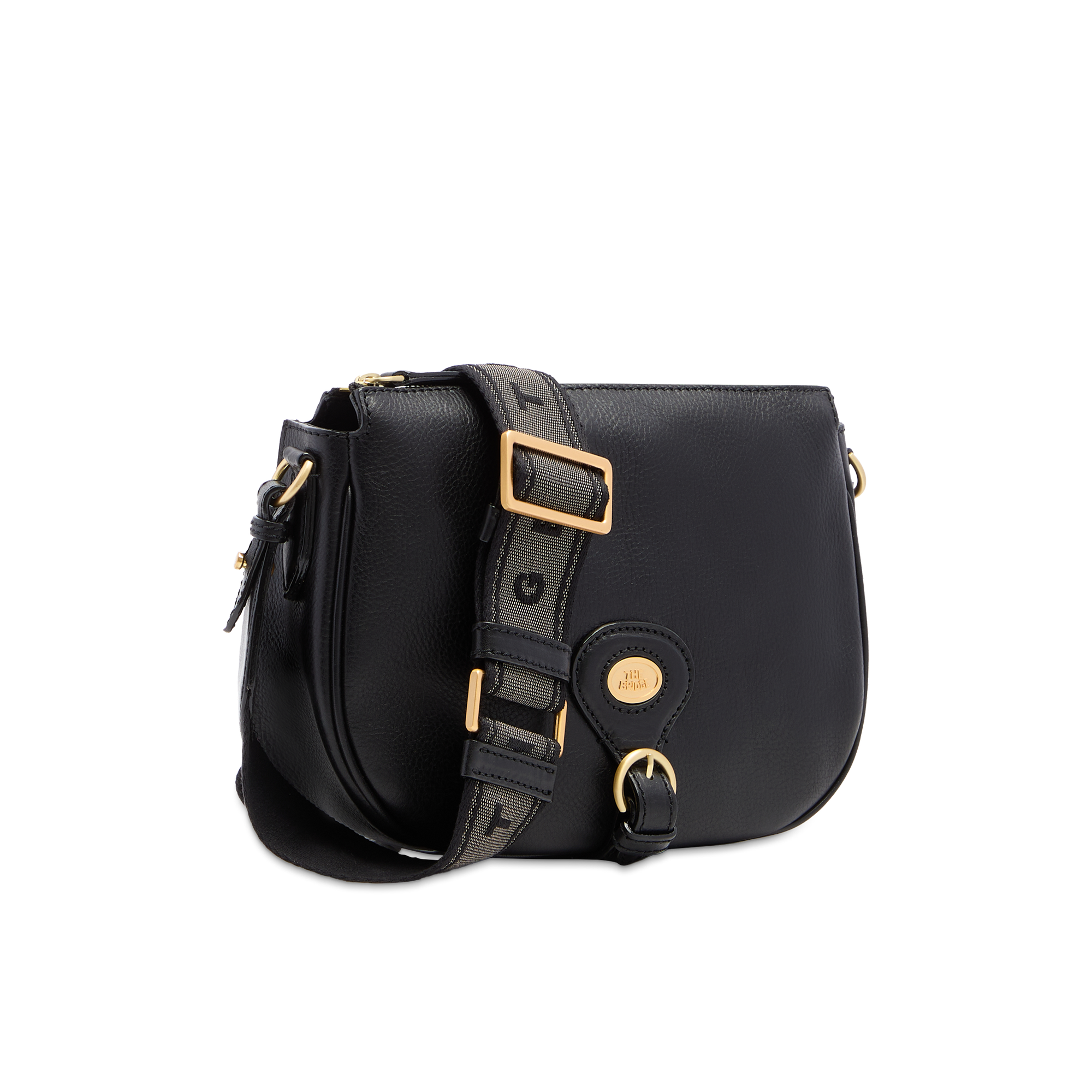 the-bridge-isadora-borsa-tracolla-donna-in-pelle-nera-con-zip image 2