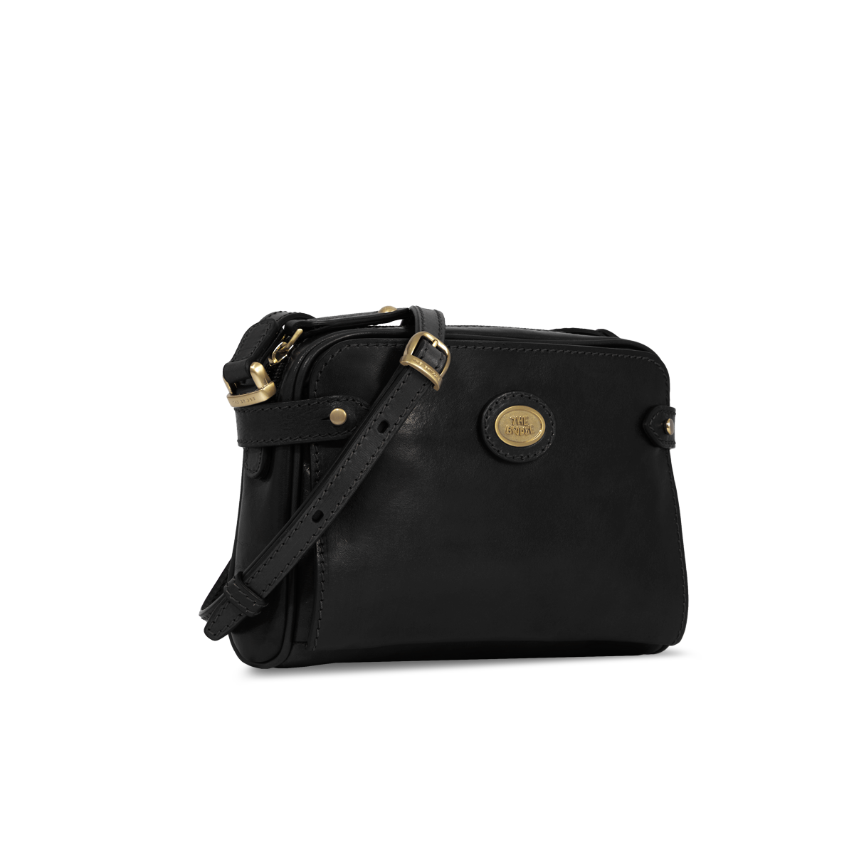 the-bridge-mini-borsa-tracolla-in-pelle-nero-oro image 2