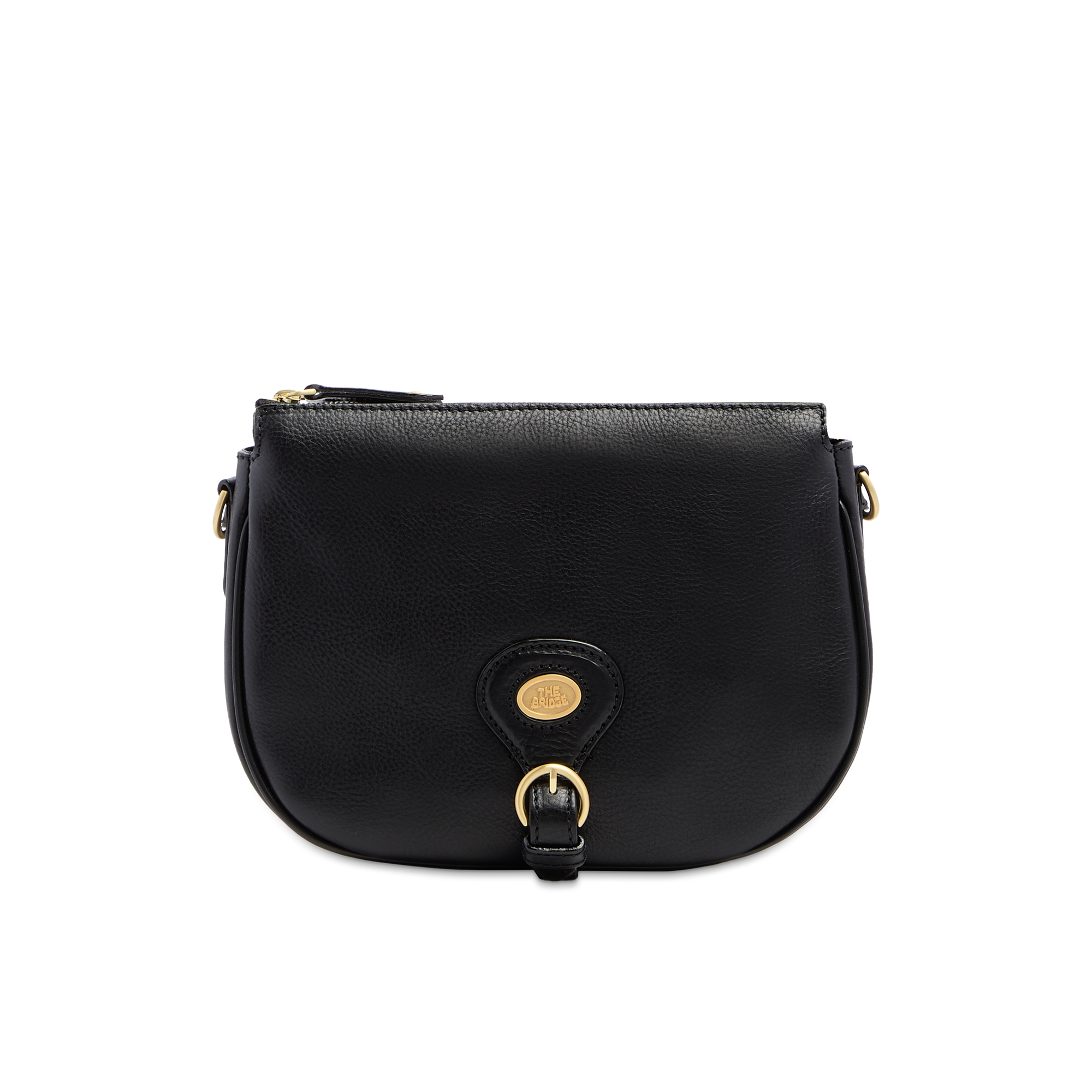 the-bridge-isadora-borsa-tracolla-donna-in-pelle-nera-con-zip image 1
