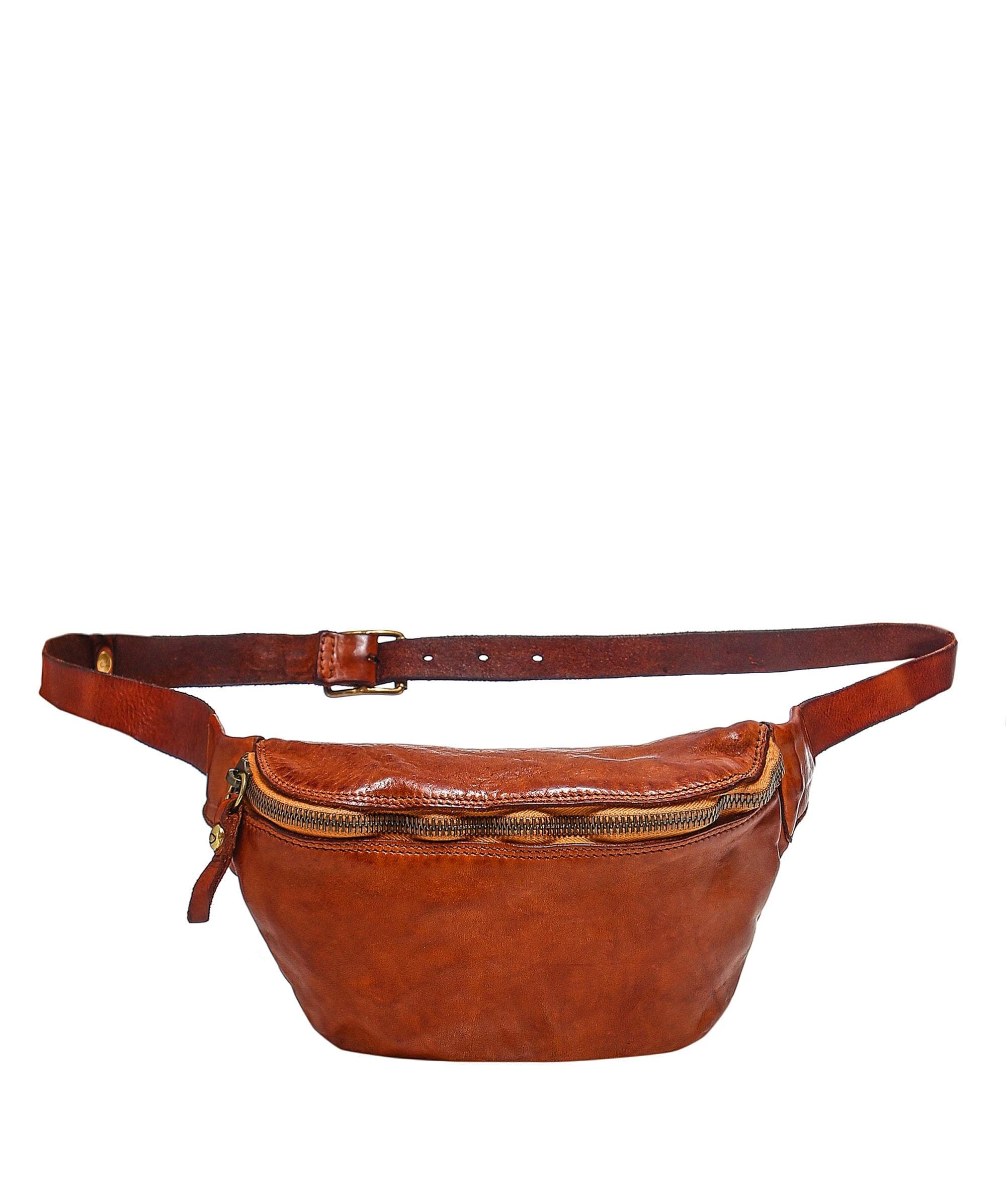 campomaggi-santarcangelo-marsupio-in-pelle-cognac-26x9x16-cm image 1