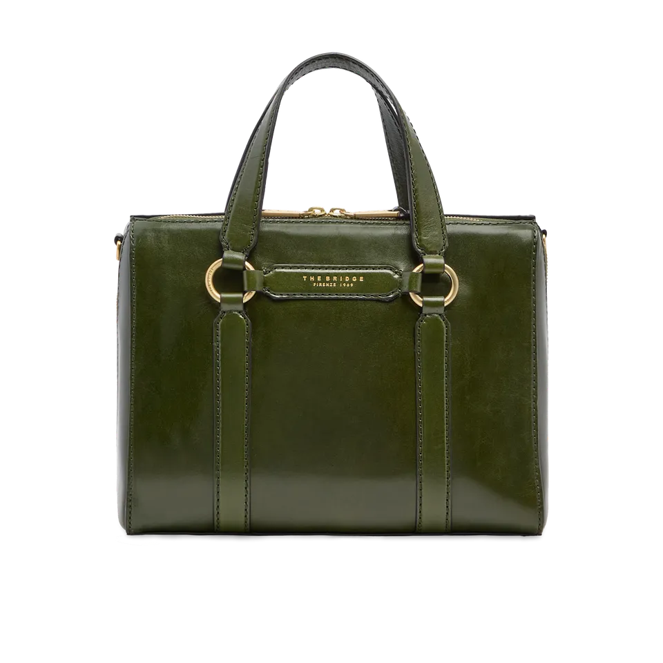 the-bridge-borsa-laura-grande-a-mano-in-pelle-maggiorana-oro image 1