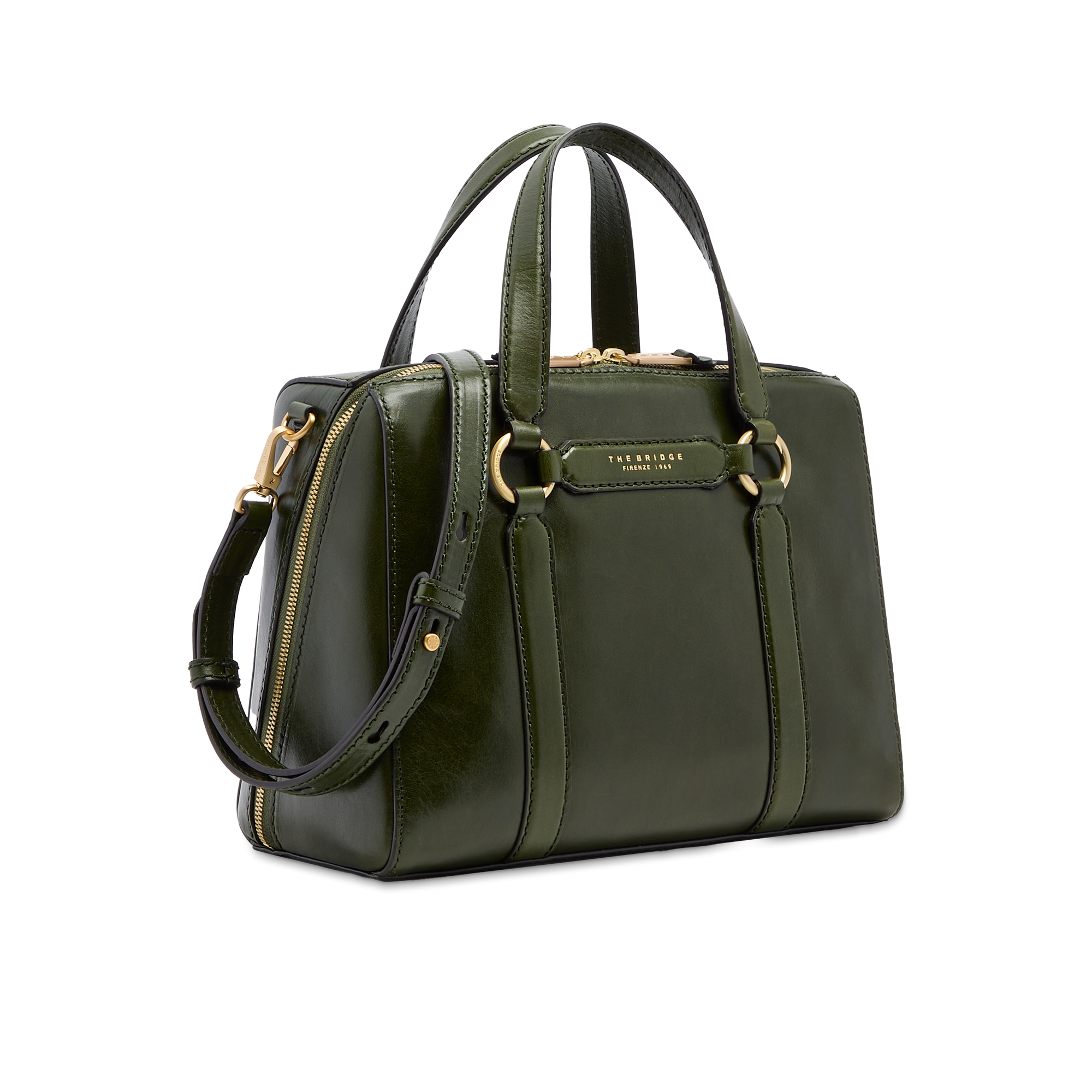 the-bridge-borsa-laura-grande-a-mano-in-pelle-maggiorana-oro image 2