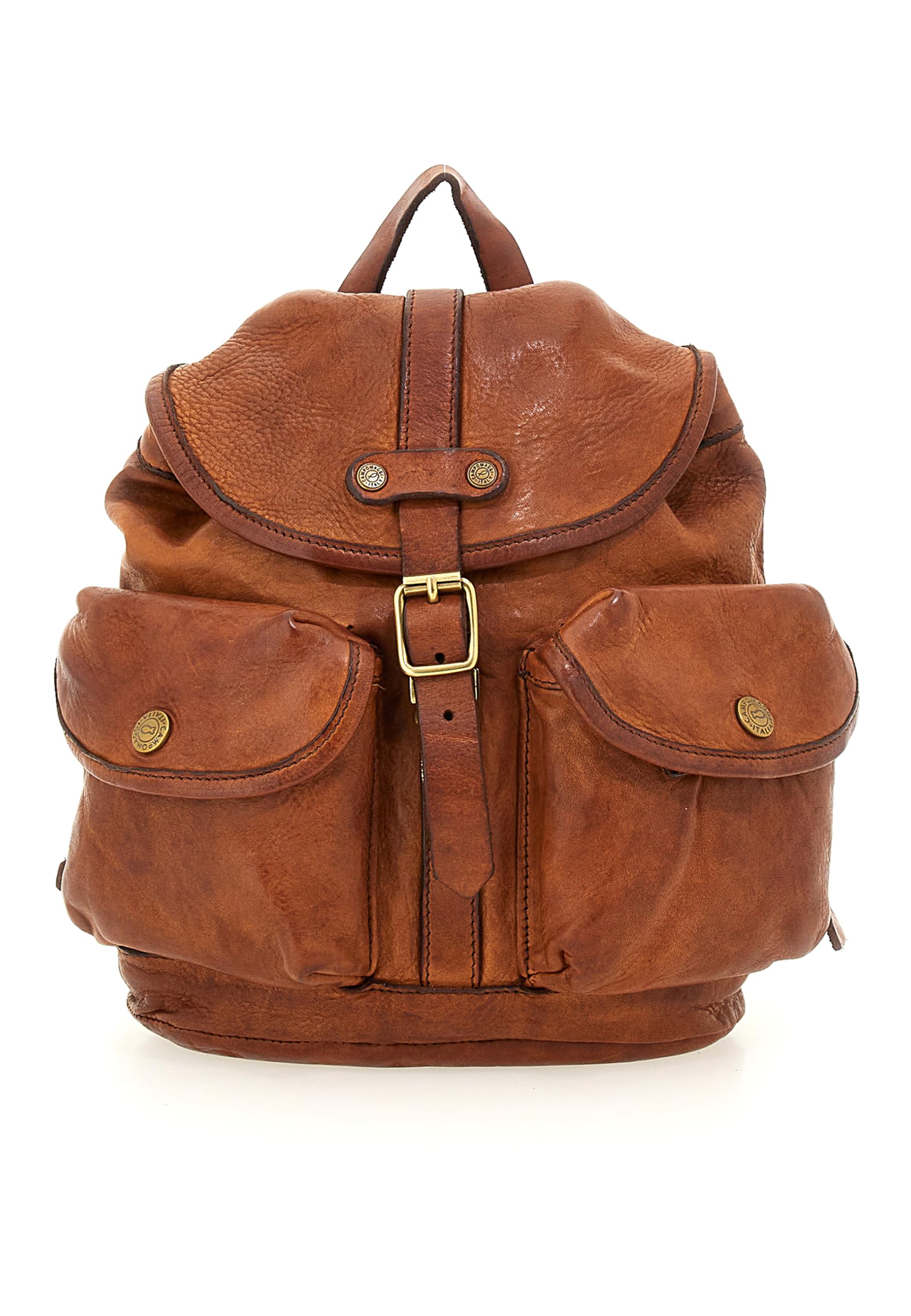campomaggi-zaino-opale-cognac-in-pelle-made-in-italy image 1