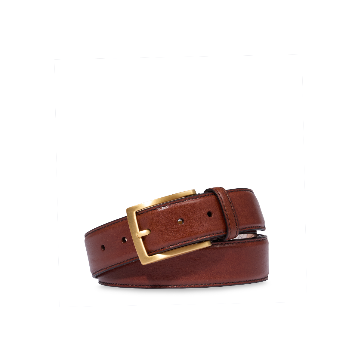 the-bridge-cintura-uomo-in-pelle-marrone-oro-made-in-italy image 2