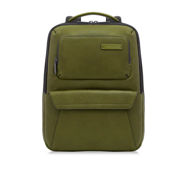 the-bridge-zaino-uomo-in-pelle-con-tasche-frontali-zip image 1