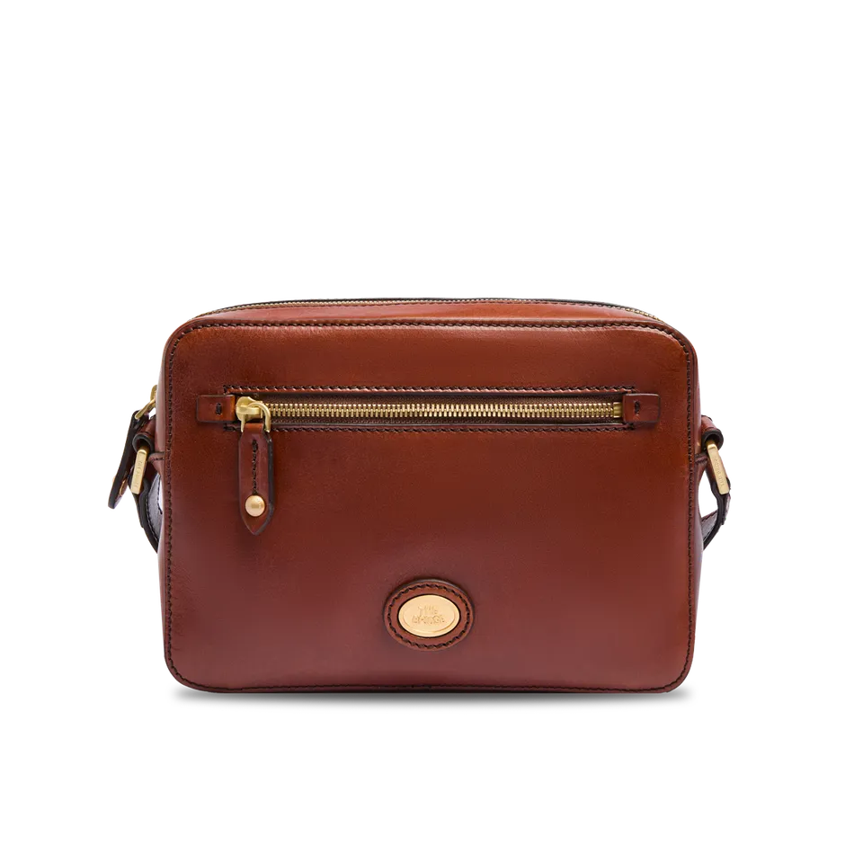 the-bridge-story-uomo-tracolla-uomo-in-pelle-marrone-con-zip-frontale image 1