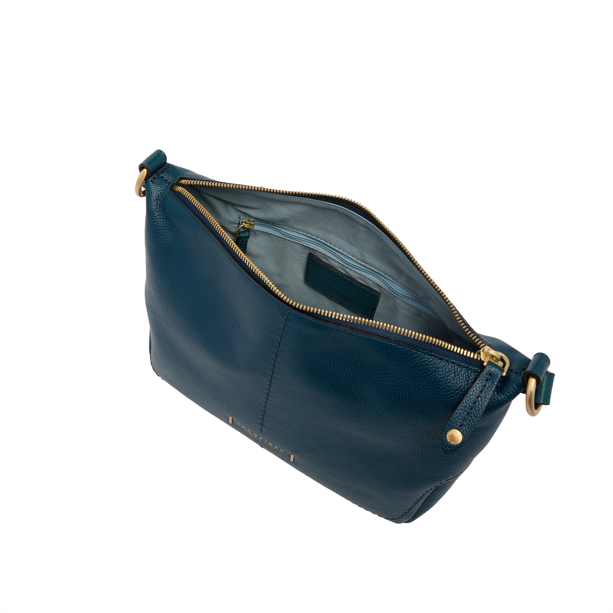 the-bridge-letizia-ss26-borsa-tracolla-pelle-stampata-pavone-oro image 4