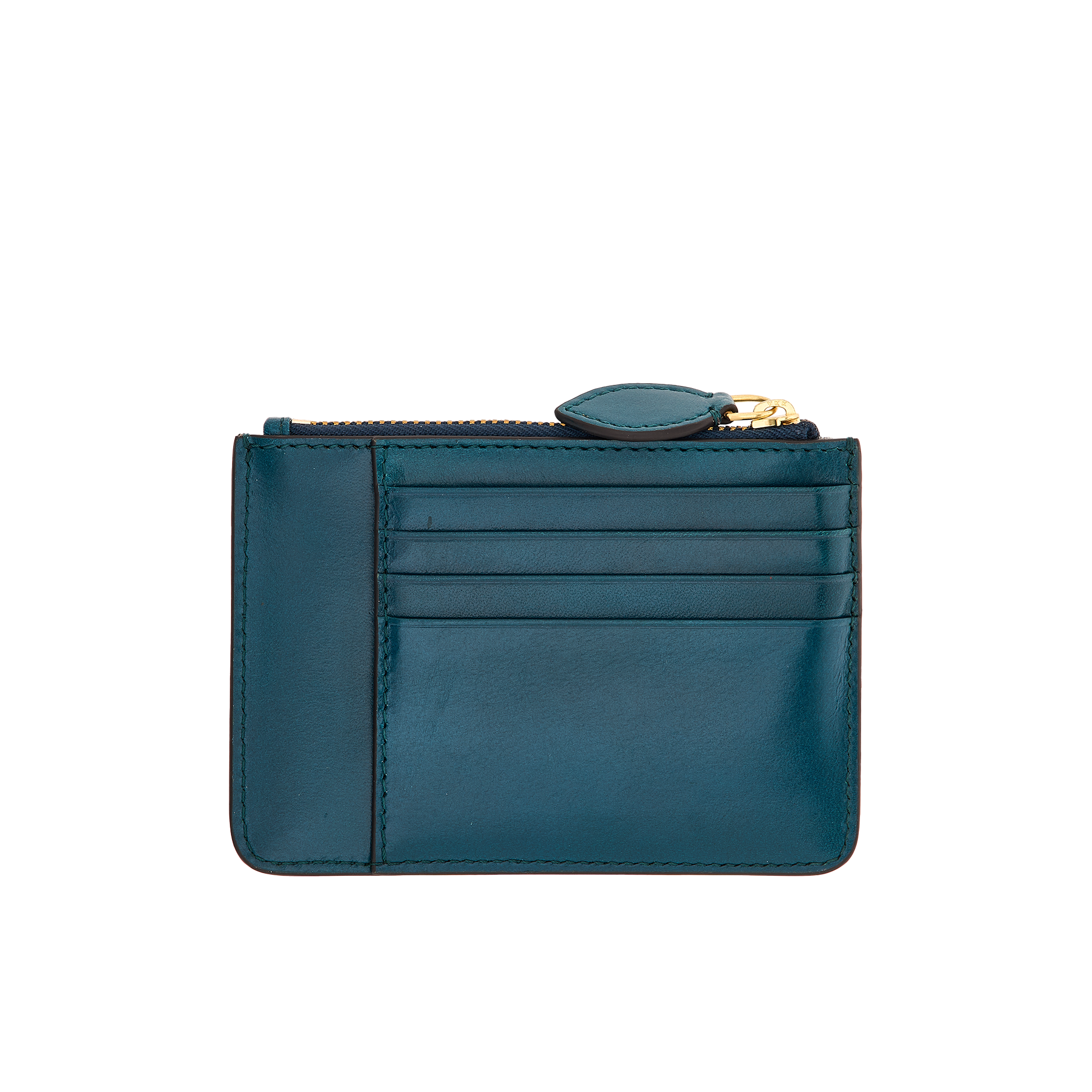 the-bridge-frida-portacarte-compatto-con-zip-in-pelle-pavone image 2