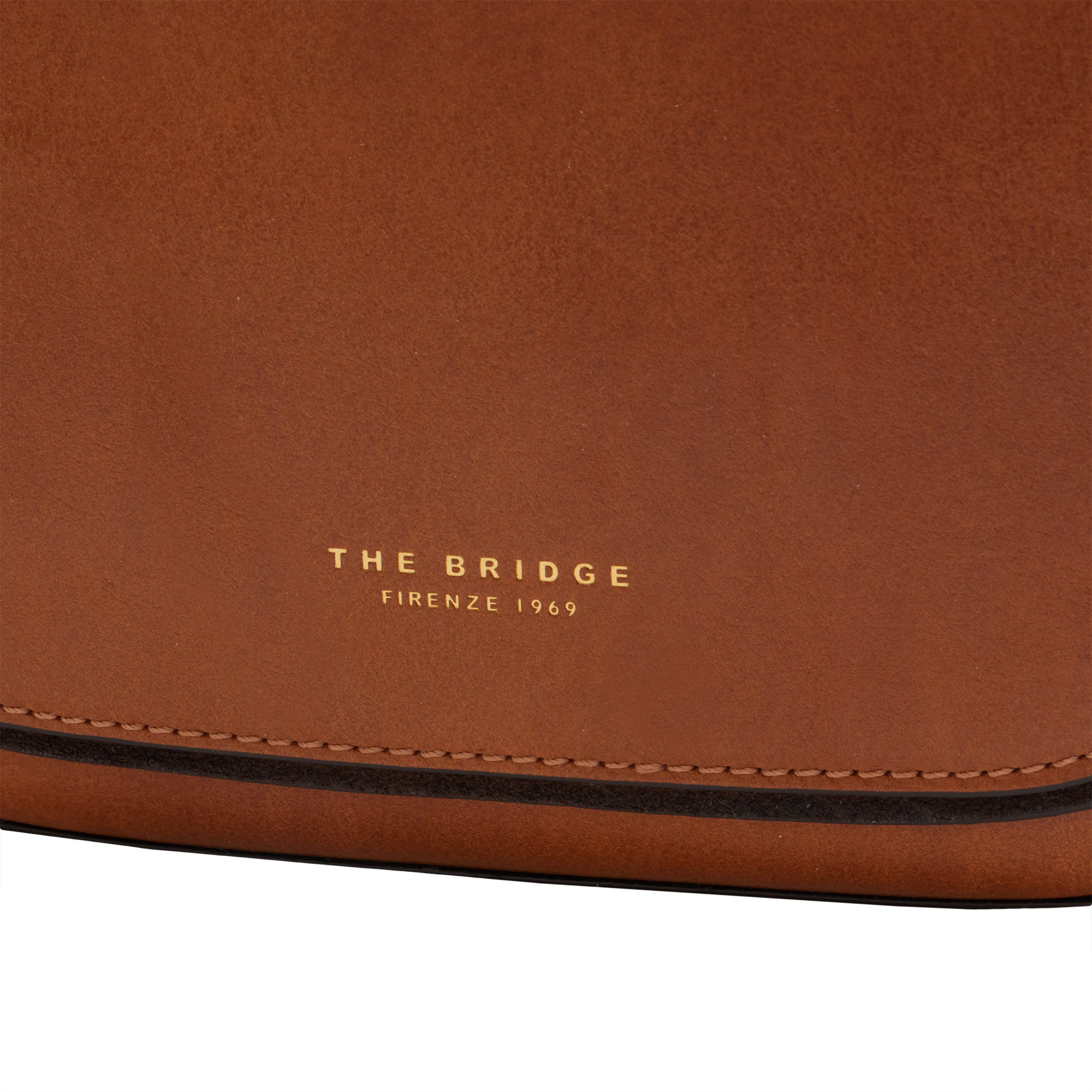 the-bridge-luce-borsa-hobo-mini-in-pelle-cognac-oro-con-manico-gioiello image 5