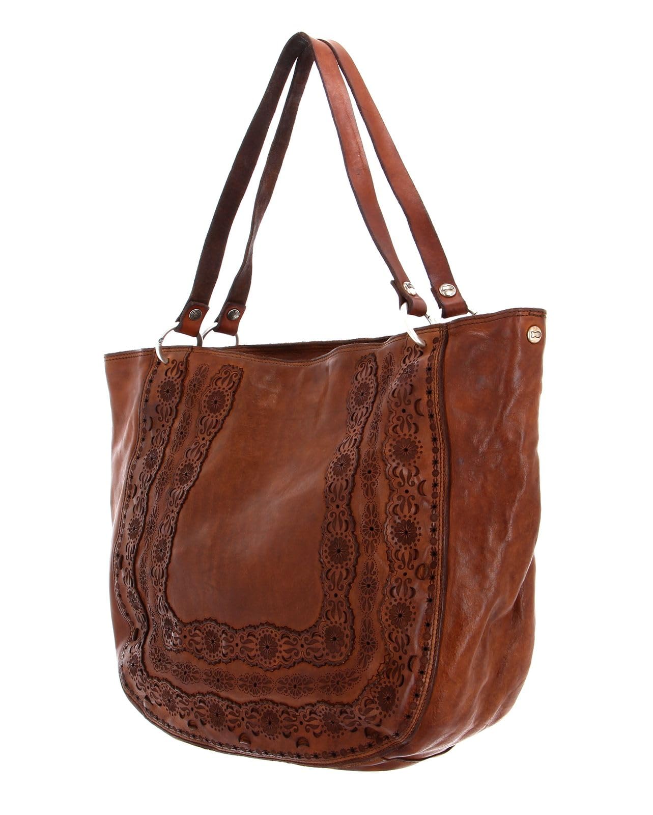 campomaggi-borsa-shopper-in-pelle-40-cm-cognac-con-tracolla image 3