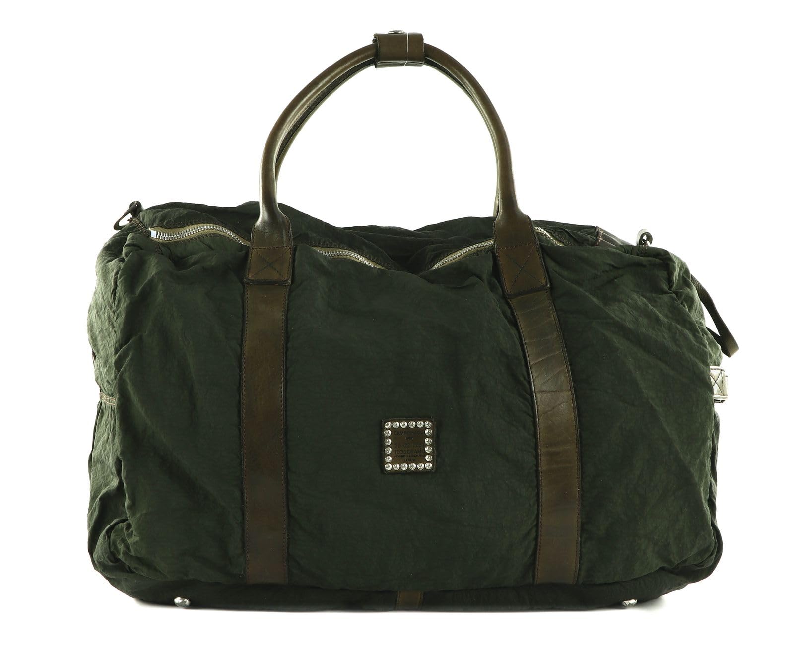 campomaggi-plutone-weekend-bag-verde-militare-borsone-viaggio-tela-e-pelle image 4