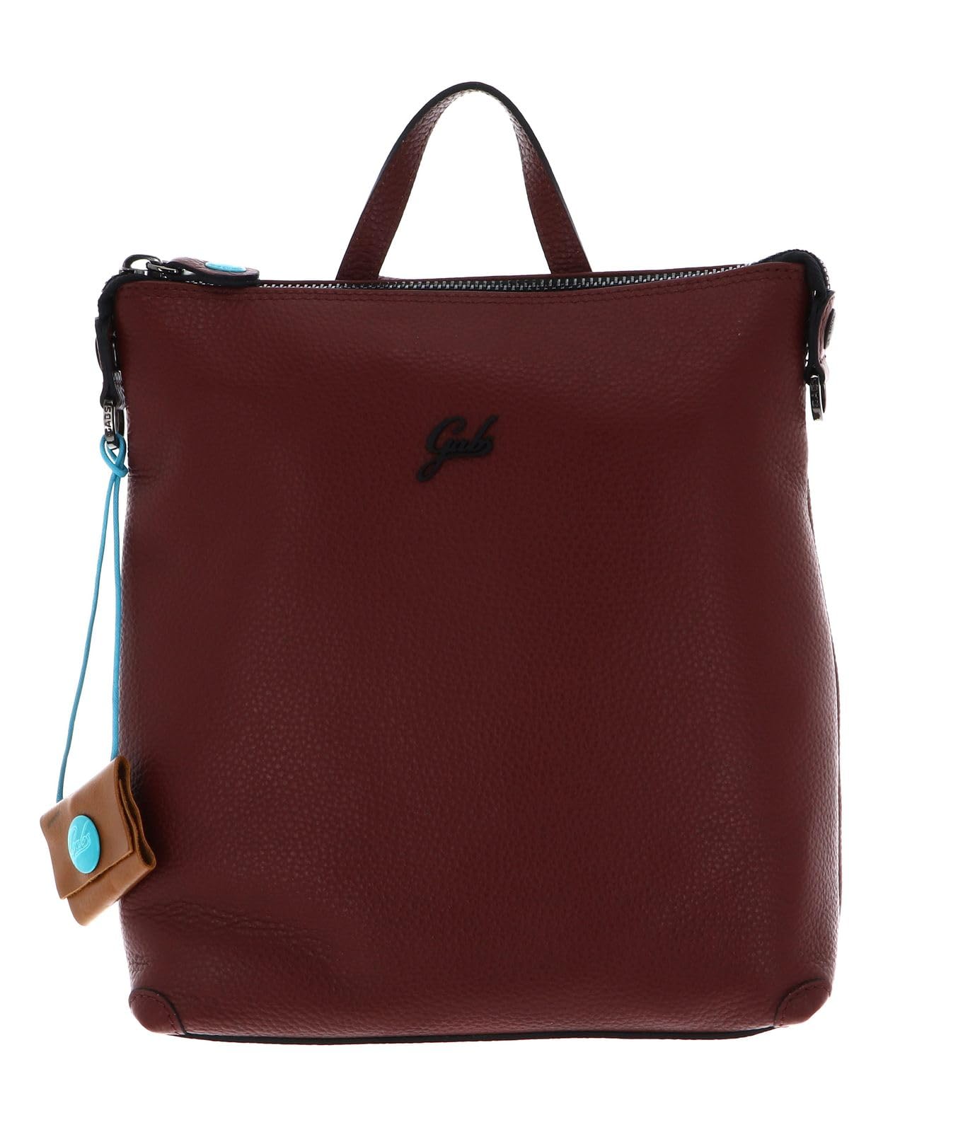 gabs-lolita-s-zaino-in-pelle-bull-black-terracotta-25-x-29-x-9-cm image 1
