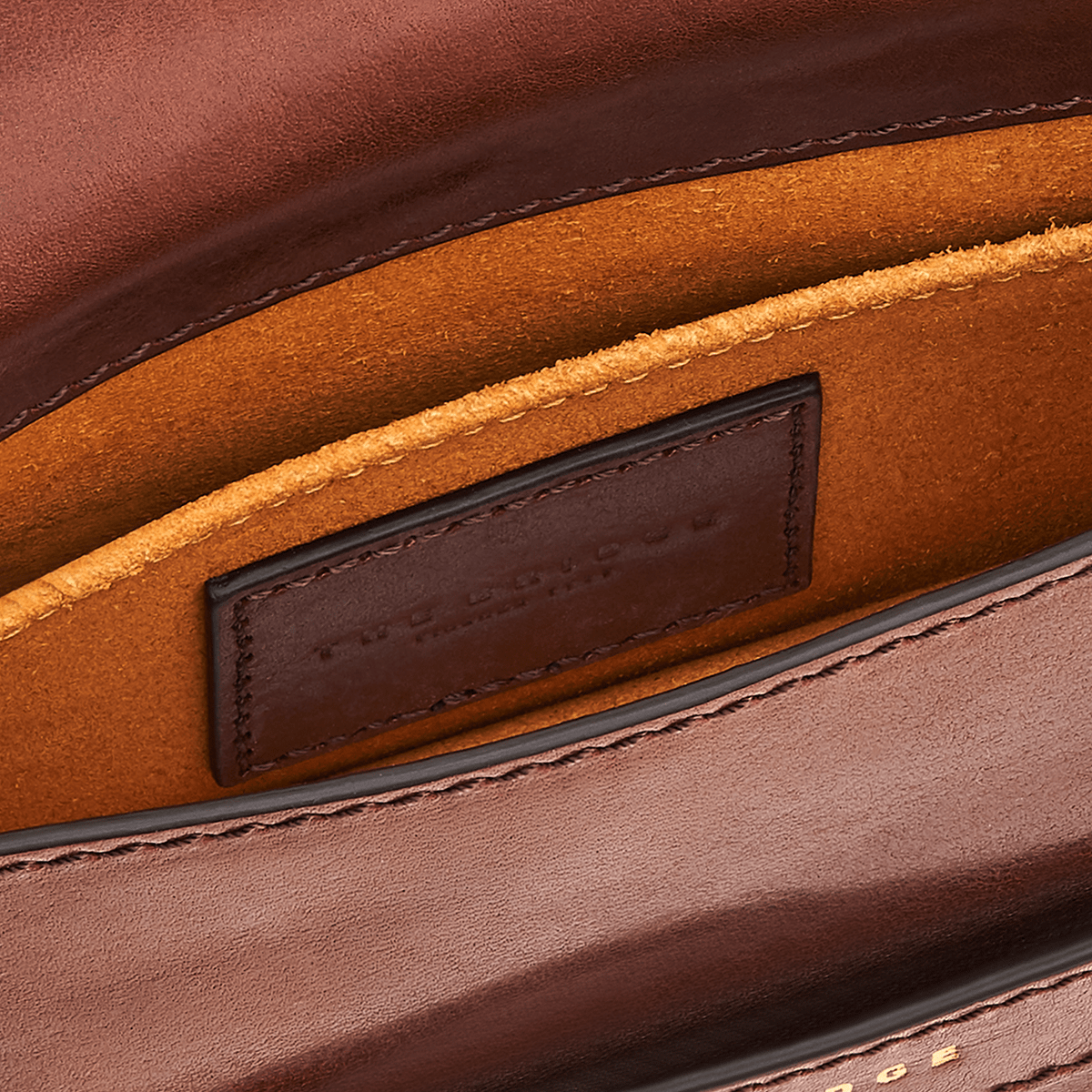 the-bridge-borsa-tracolla-in-pelle-marrone-strutturata-fw24-25 image 2