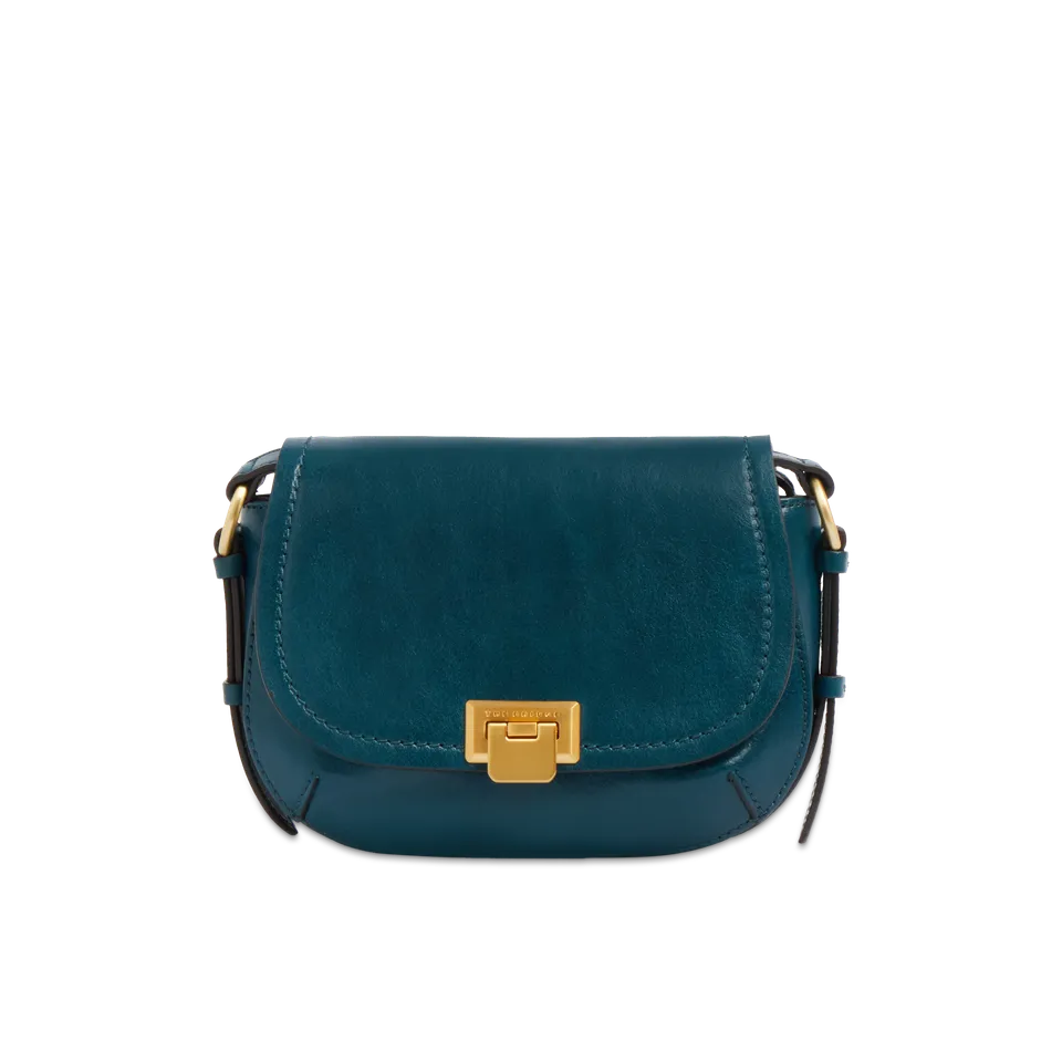 the-bridge-federica-borsa-tracolla-pelle-bovina-pavone-oro image 1